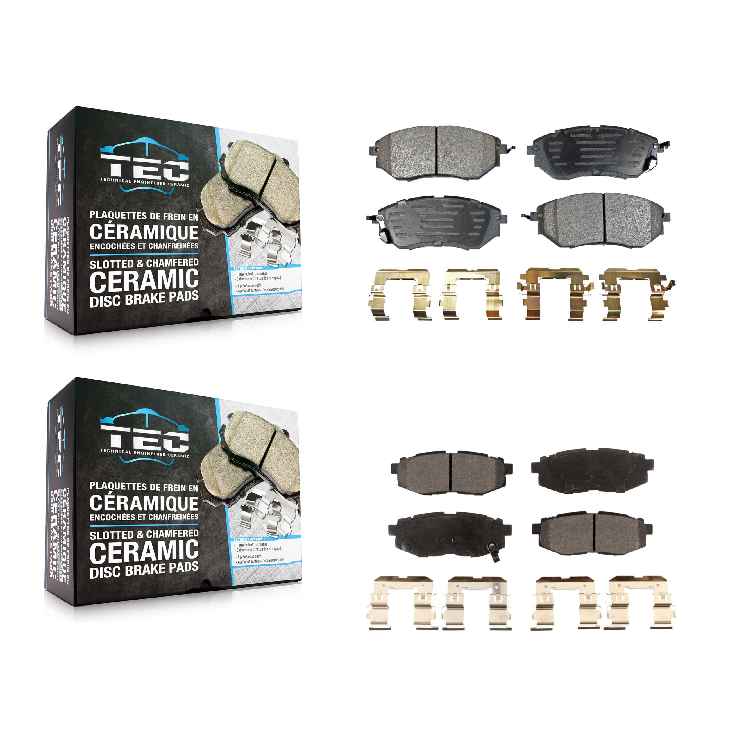 TEC - KTC-100051 - Front and Rear Disc Brake Pad Kits image 1