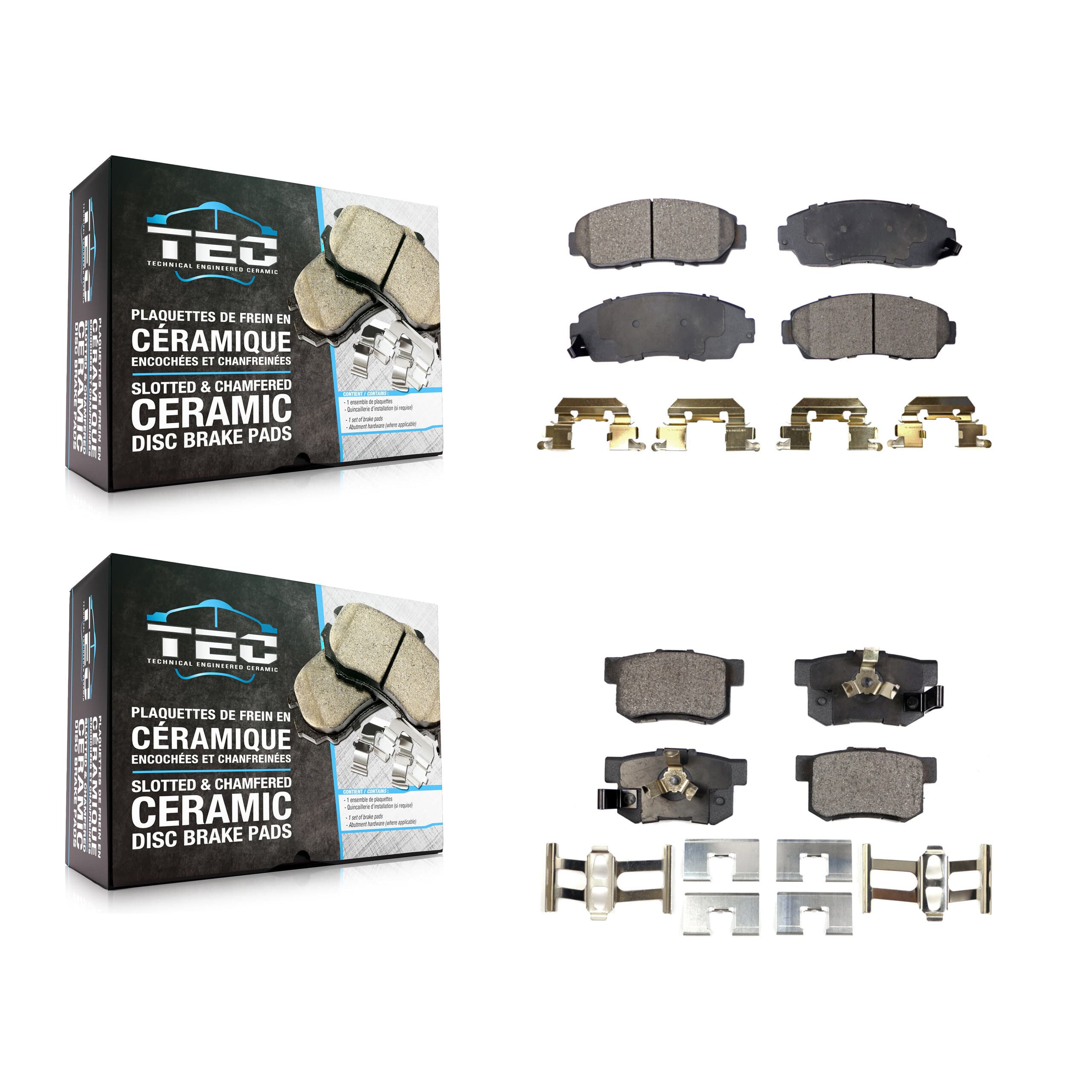 TEC - KTC-100058 - Front and Rear Disc Brake Pad Kits image 1