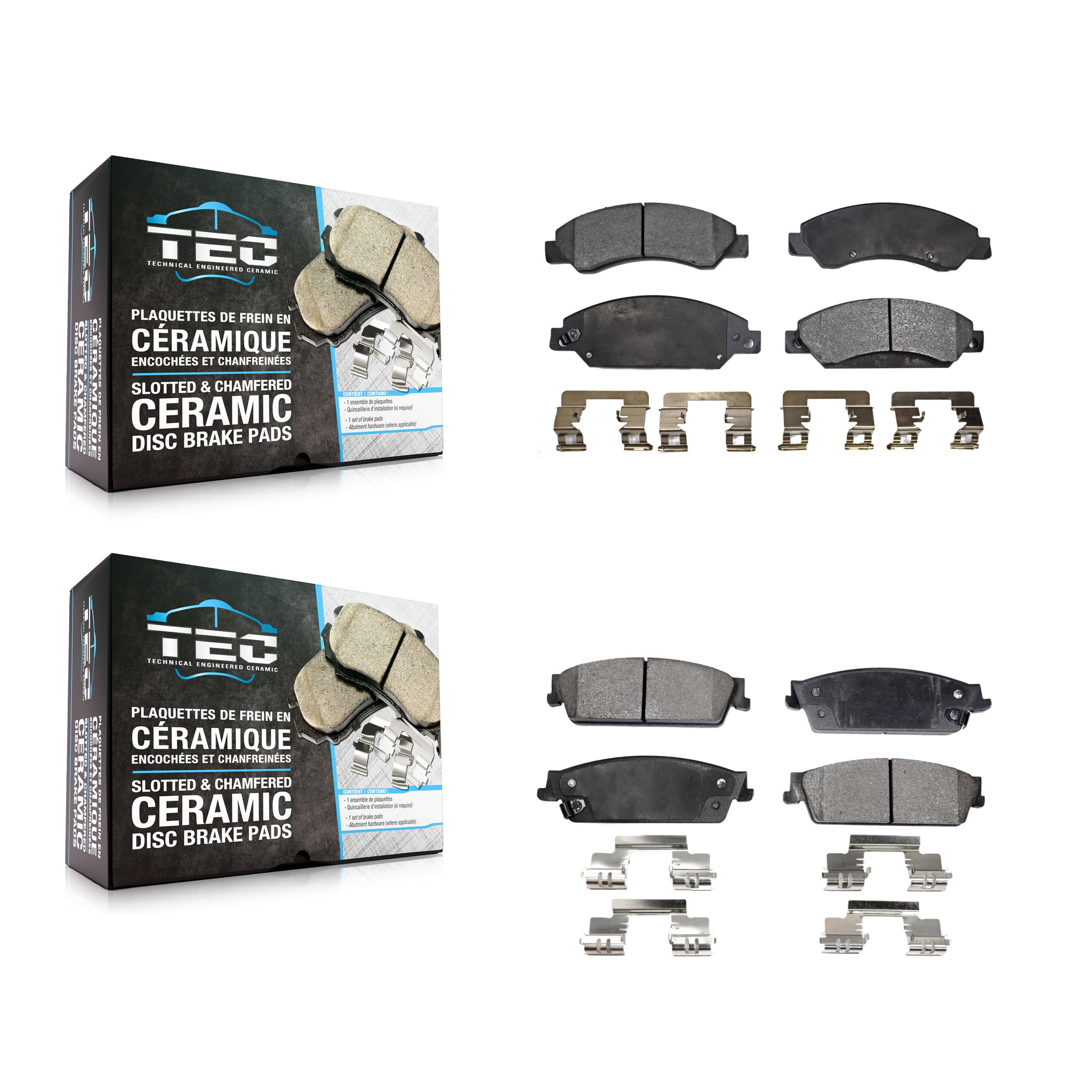 TEC - KTC-100061 - Front and Rear Disc Brake Pad Kits image 1