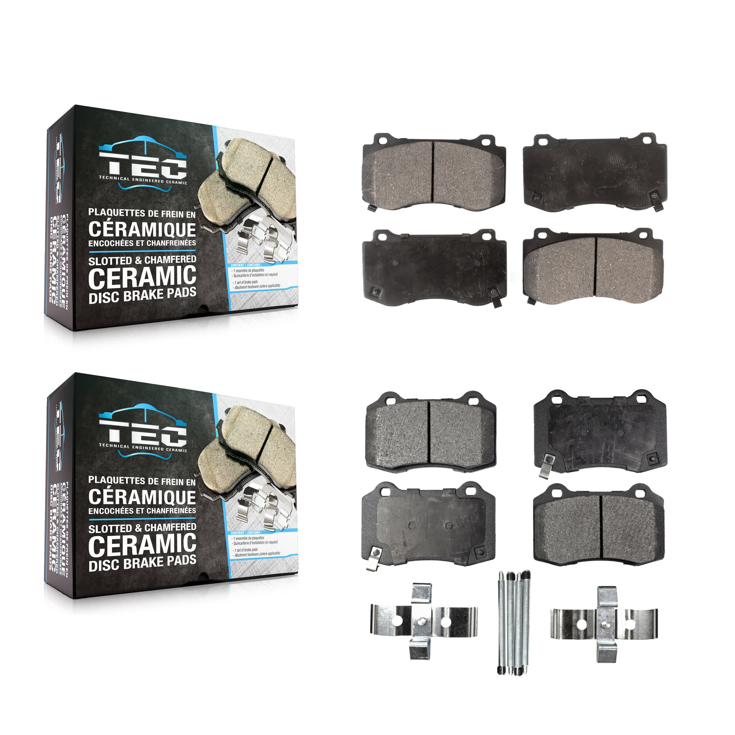 TEC - KTC-100077 - Front and Rear Disc Brake Pad Kits image 1
