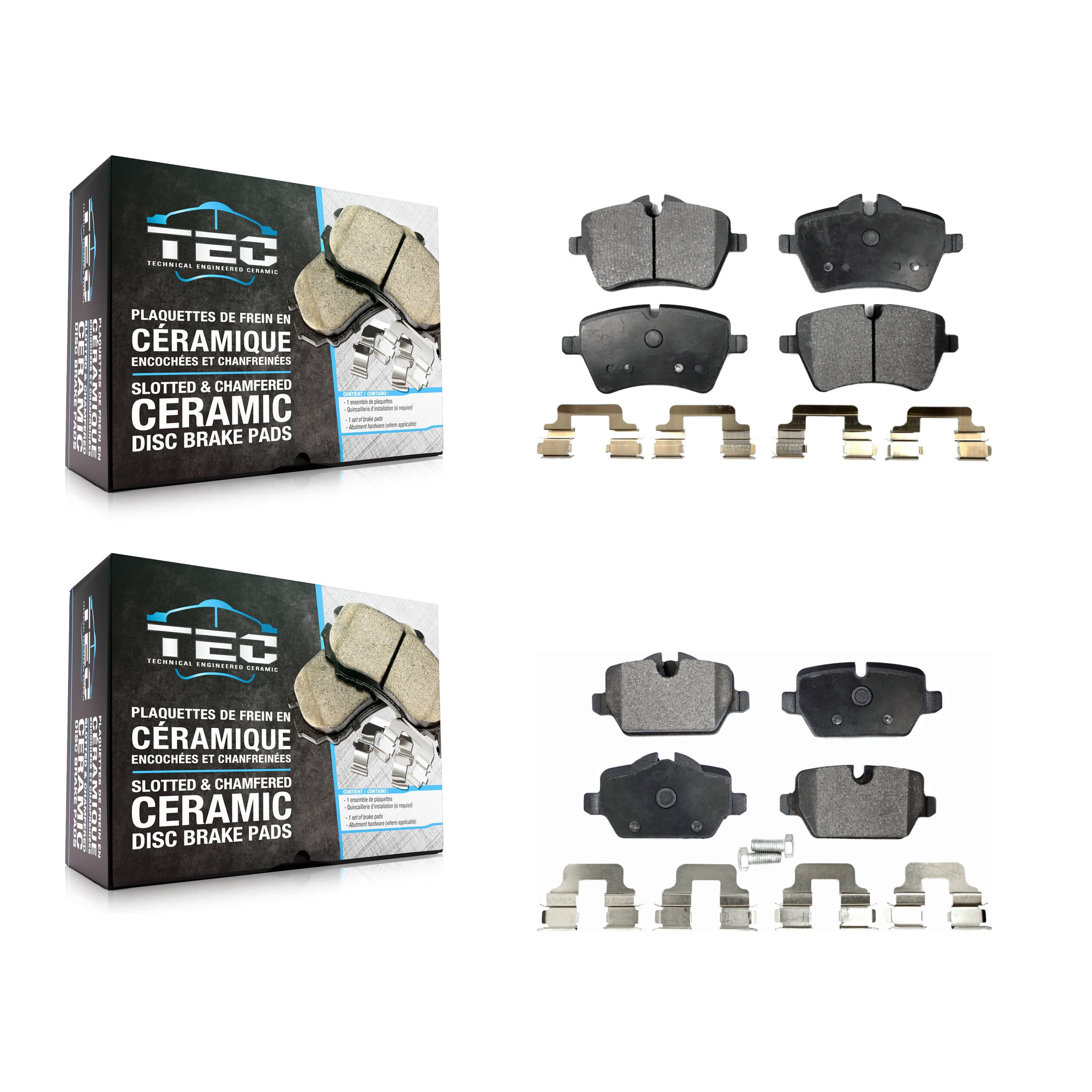 TEC - KTC-100103 - Front and Rear Disc Brake Pad Kits image 1