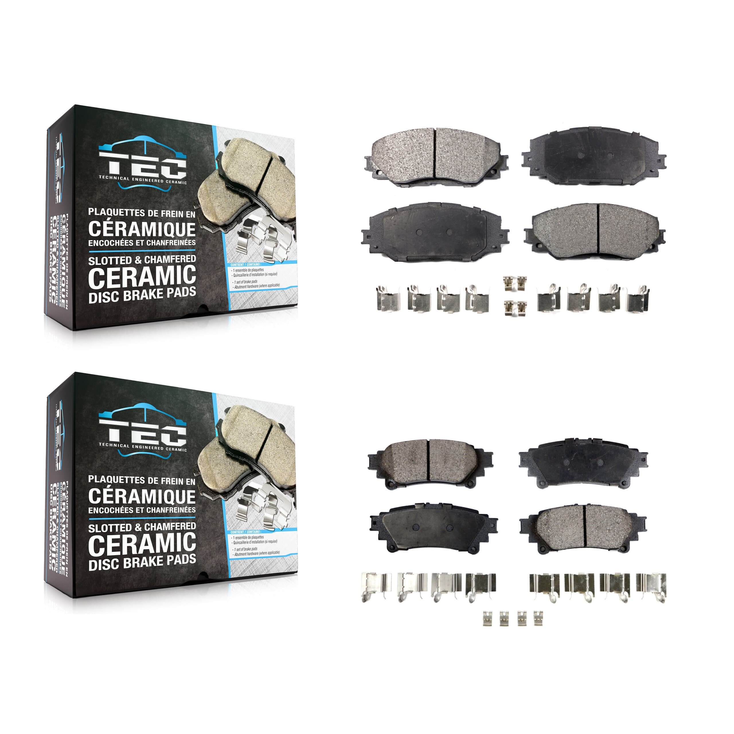 TEC - KTC-100106 - Front and Rear Disc Brake Pad Kits image 1