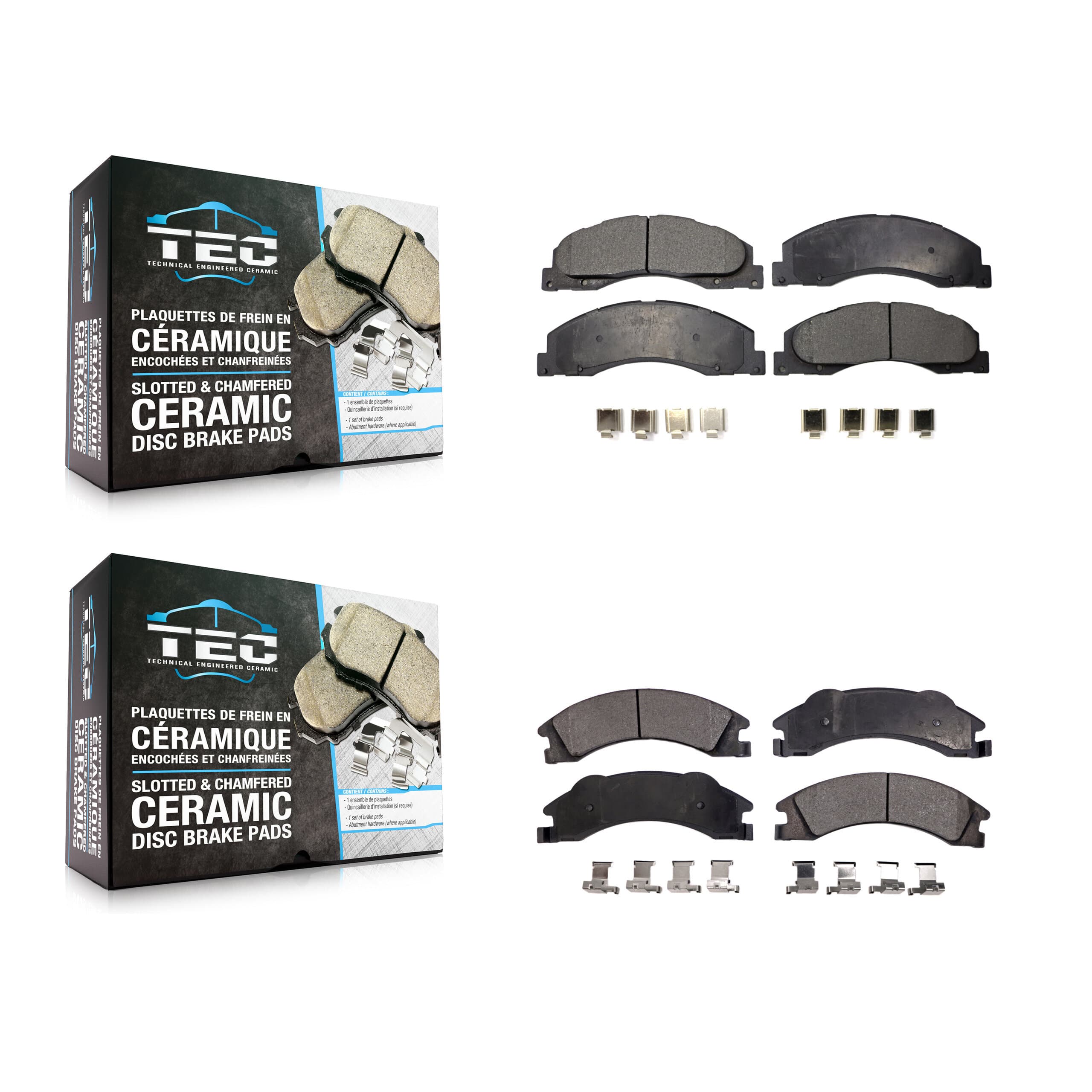 TEC - KTC-100143 - Front and Rear Disc Brake Pad Kits image 1