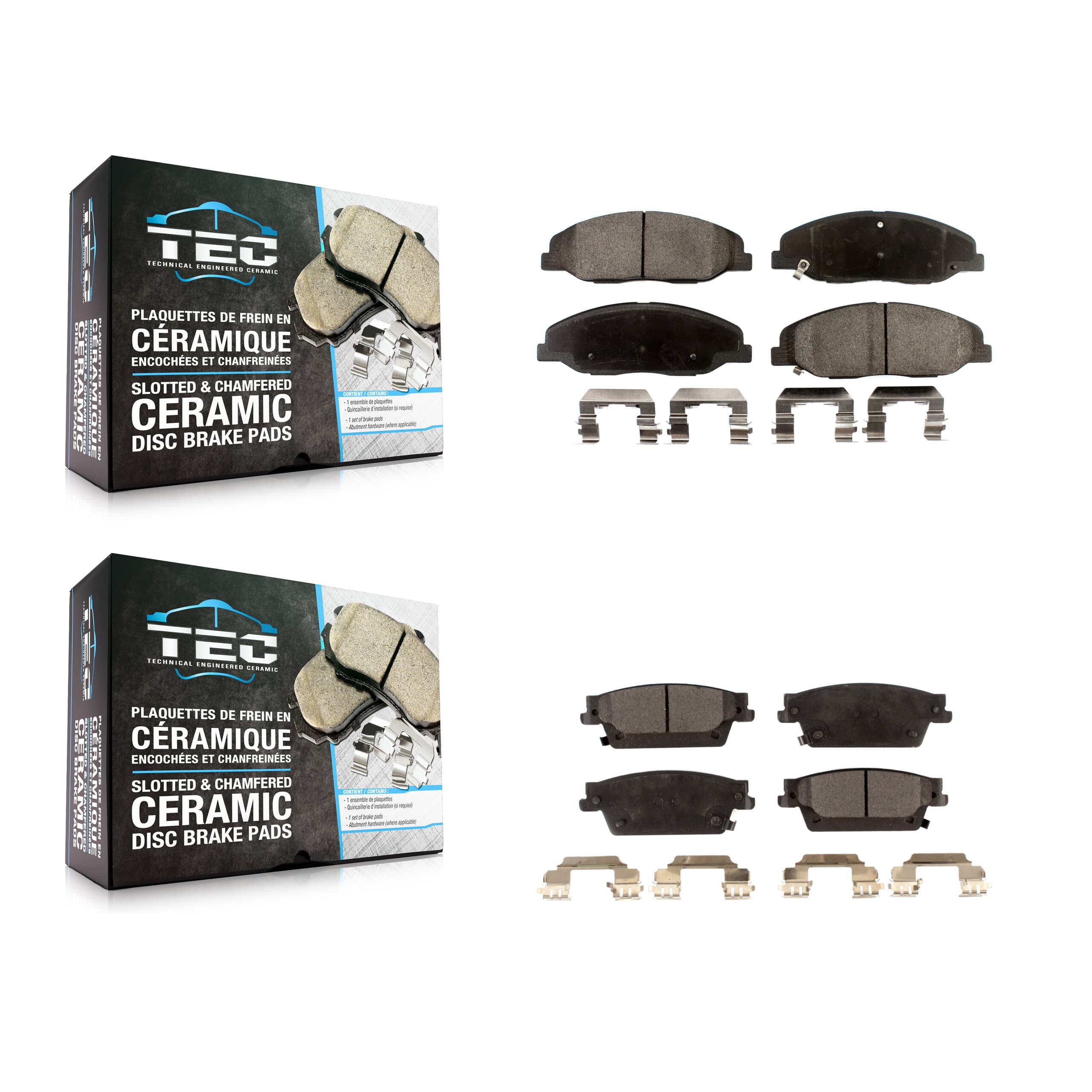 TEC - KTC-100146 - Front and Rear Disc Brake Pad Kits image 1