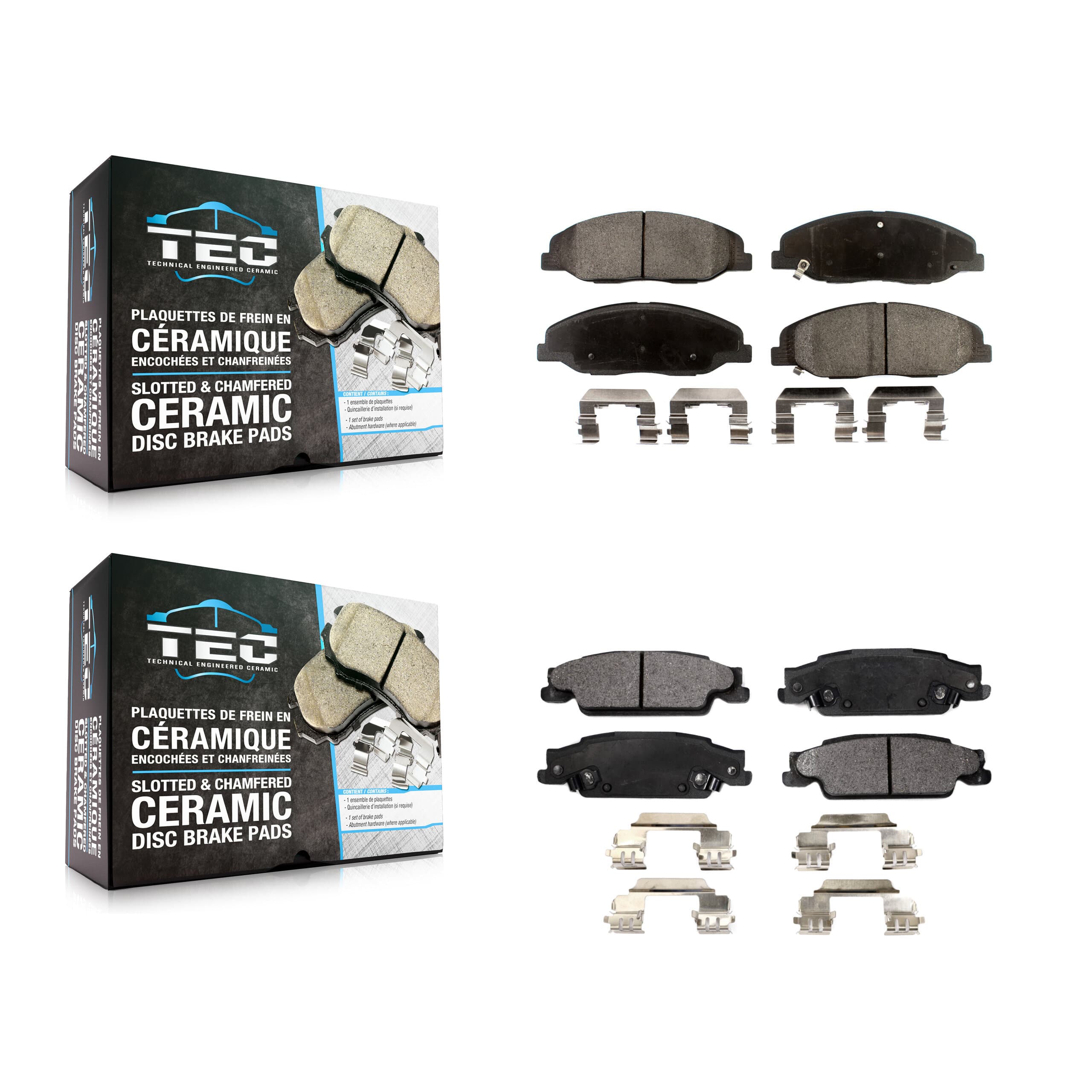 TEC - KTC-100149 - Front and Rear Disc Brake Pad Kits image 1
