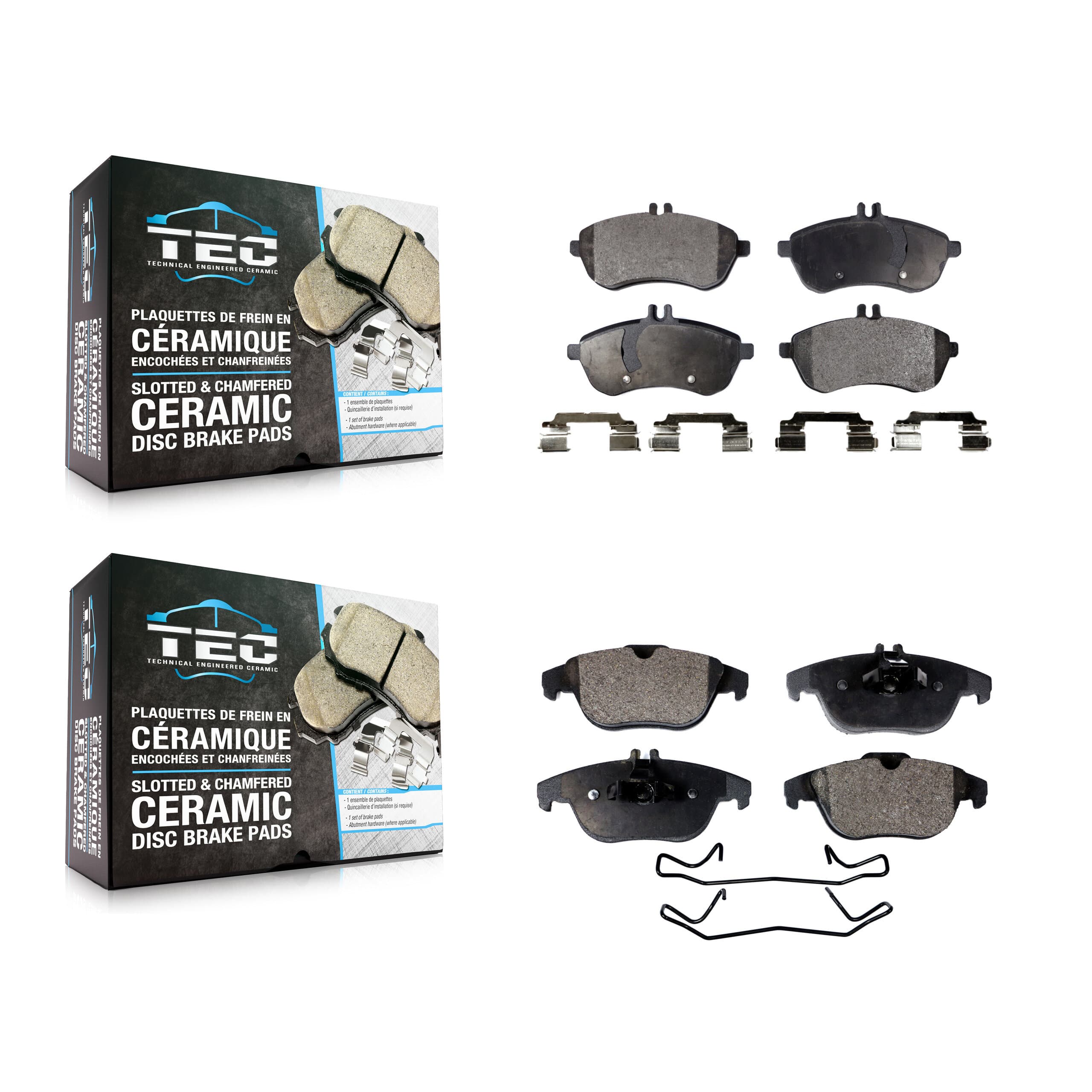 TEC - KTC-100150 - Front and Rear Disc Brake Pad Kits image 1