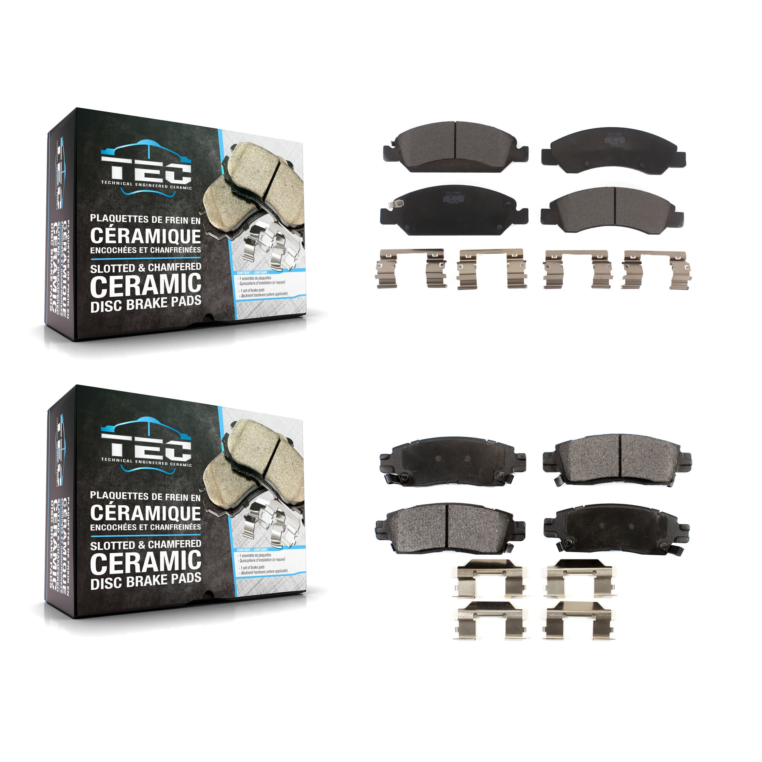 TEC - KTC-100162 - Front and Rear Disc Brake Pad Kits image 1