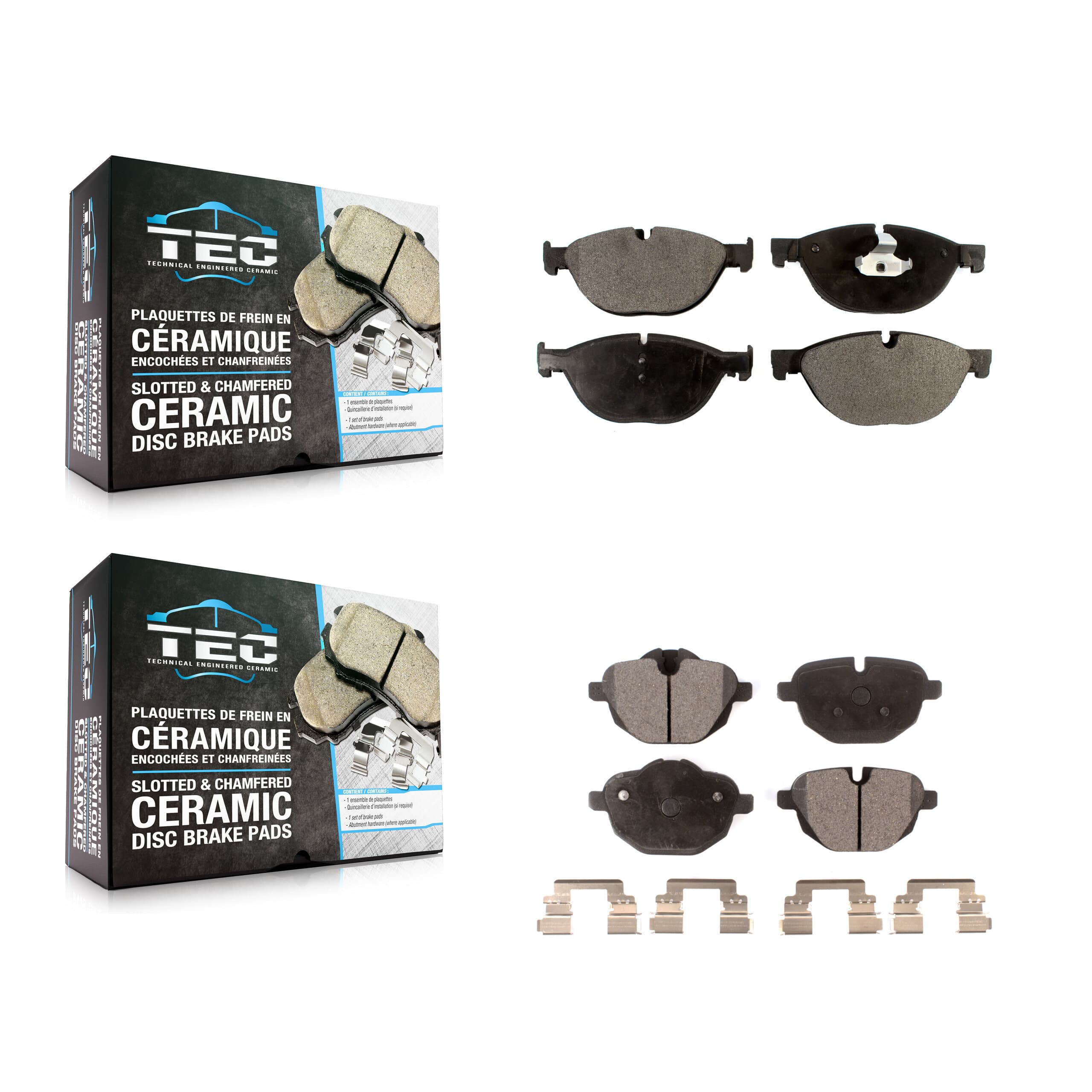 TEC - KTC-100188 - Front and Rear Disc Brake Pad Kits image 1