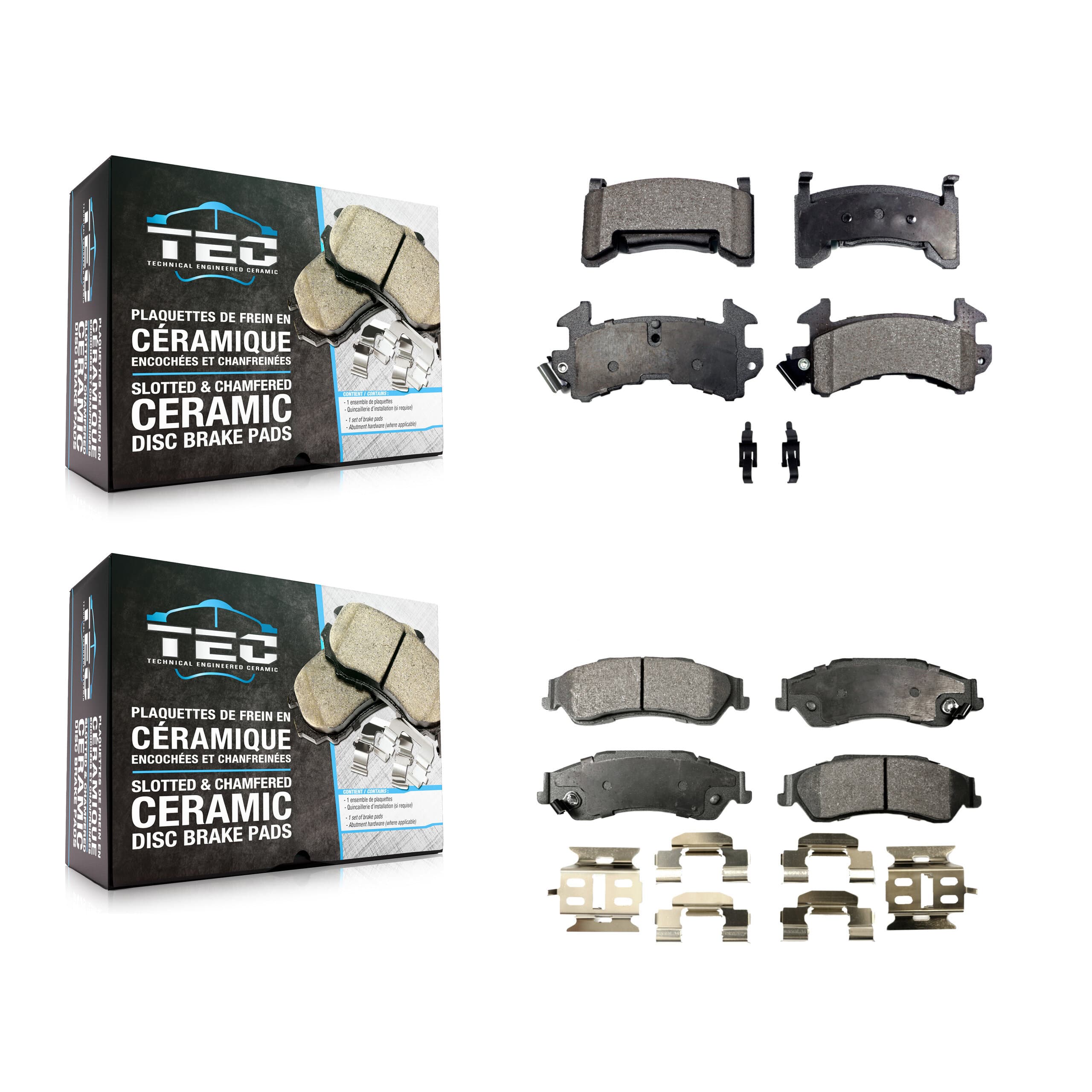 TEC - KTC-100239 - Front and Rear Disc Brake Pad Kits image 1