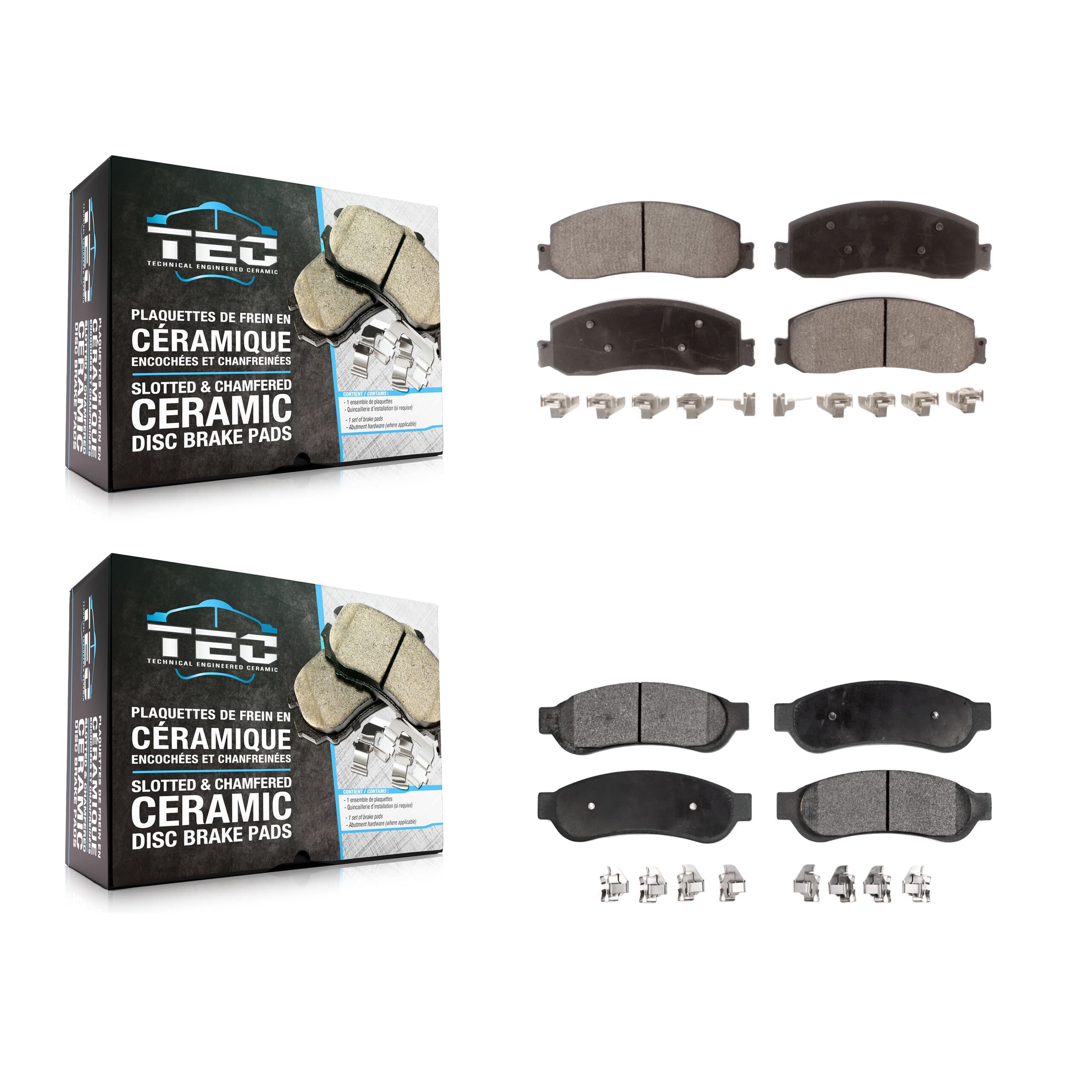 TEC - KTC-100271 - Front and Rear Disc Brake Pad Kits image 1