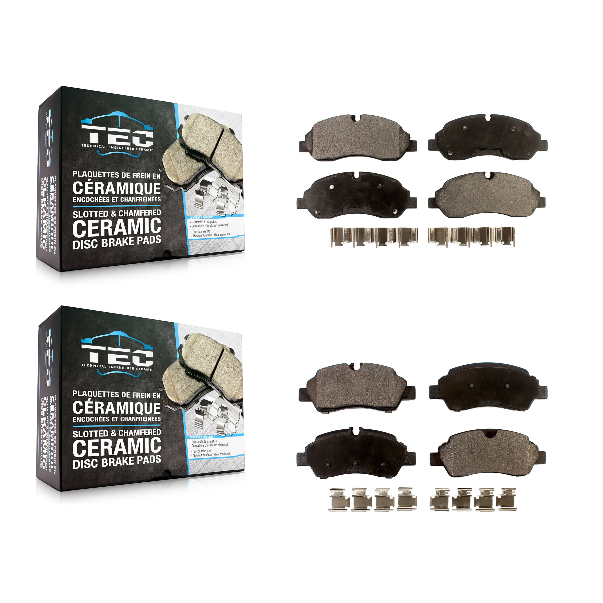 TEC - KTC-100298 - Front and Rear Disc Brake Pad Kits image 1