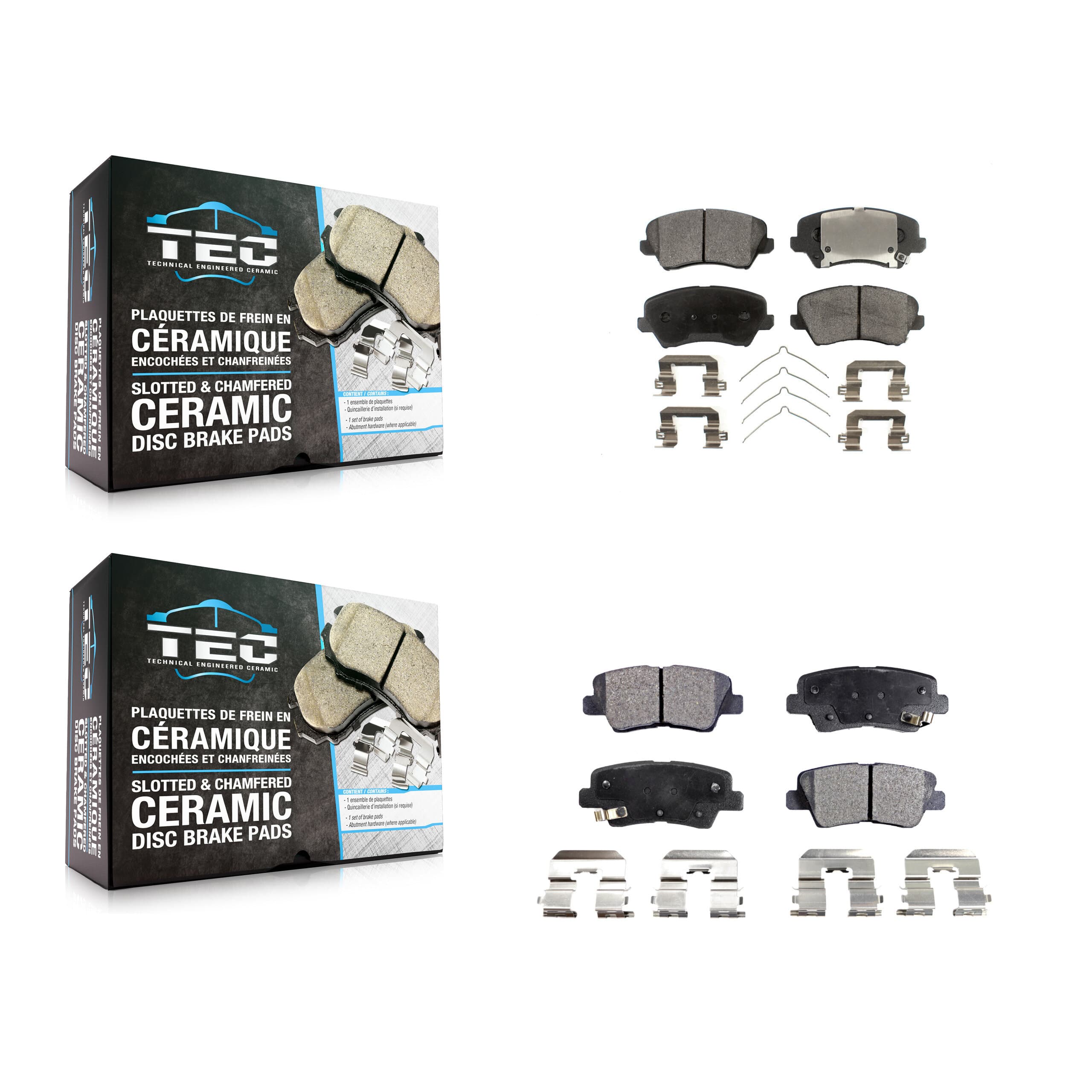 TEC - KTC-100309 - Front and Rear Disc Brake Pad Kits image 1