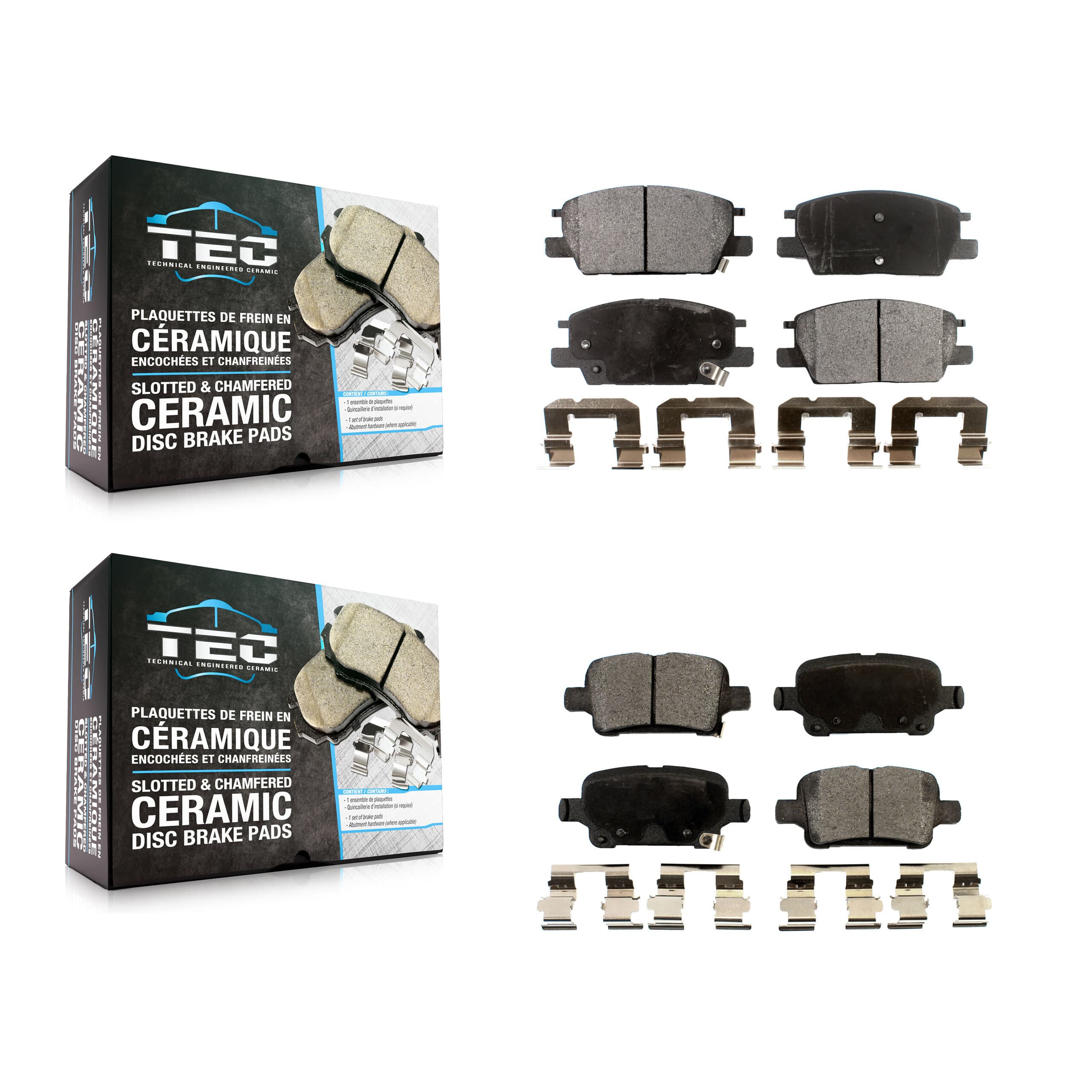 TEC - KTC-100319 - Front and Rear Disc Brake Pad Kits image 1