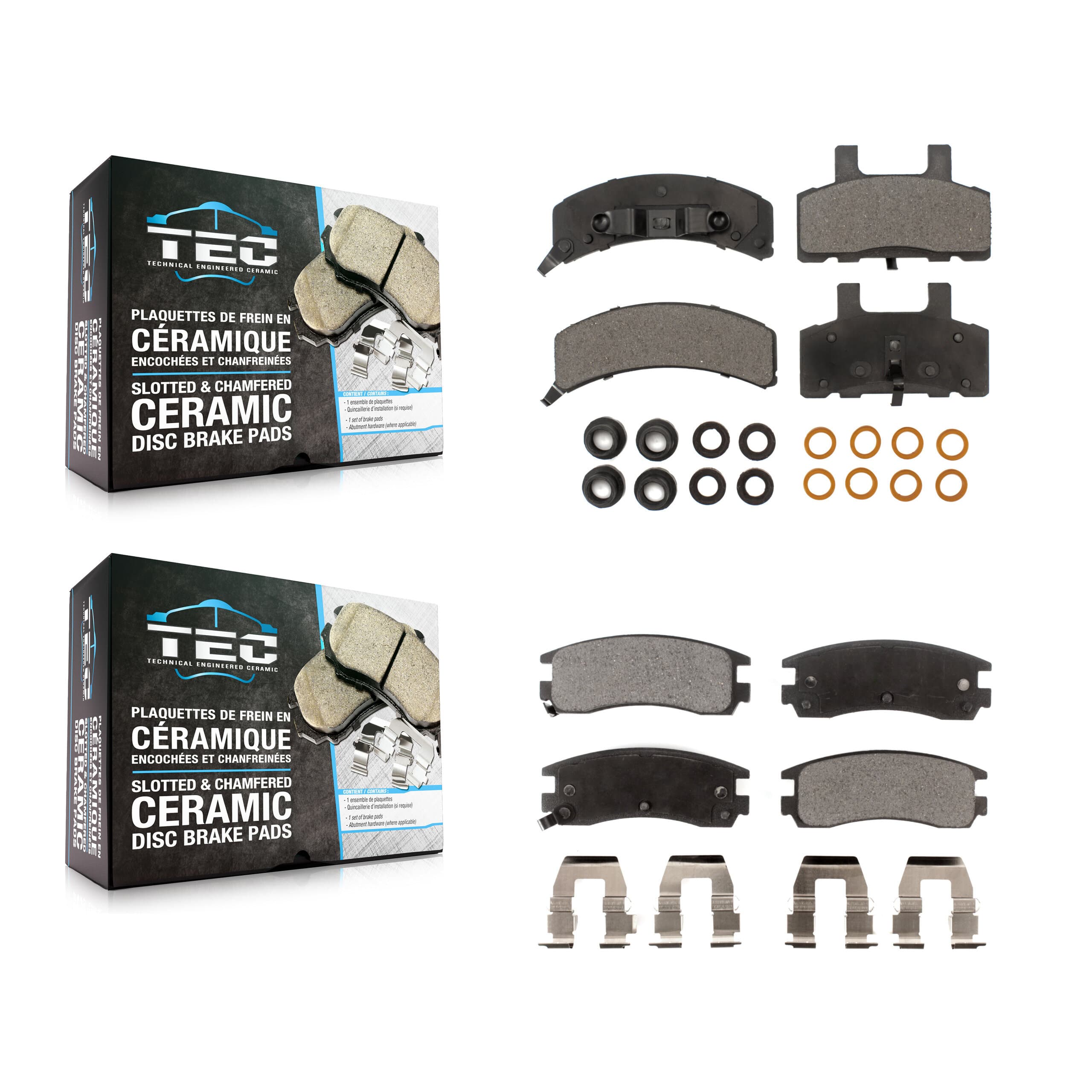 TEC - KTC-100322 - Front and Rear Disc Brake Pad Kits image 1
