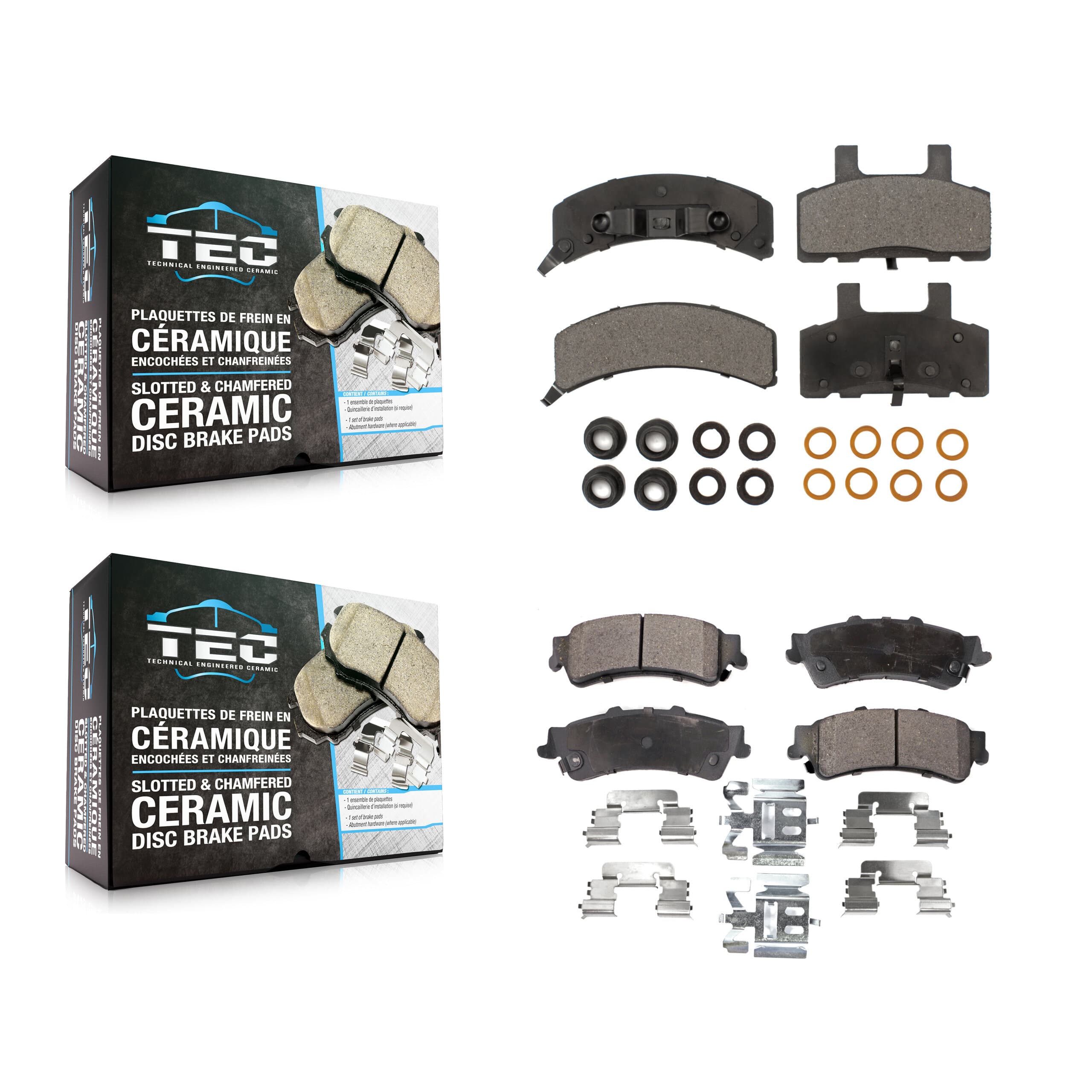TEC - KTC-100323 - Front and Rear Disc Brake Pad Kits image 1