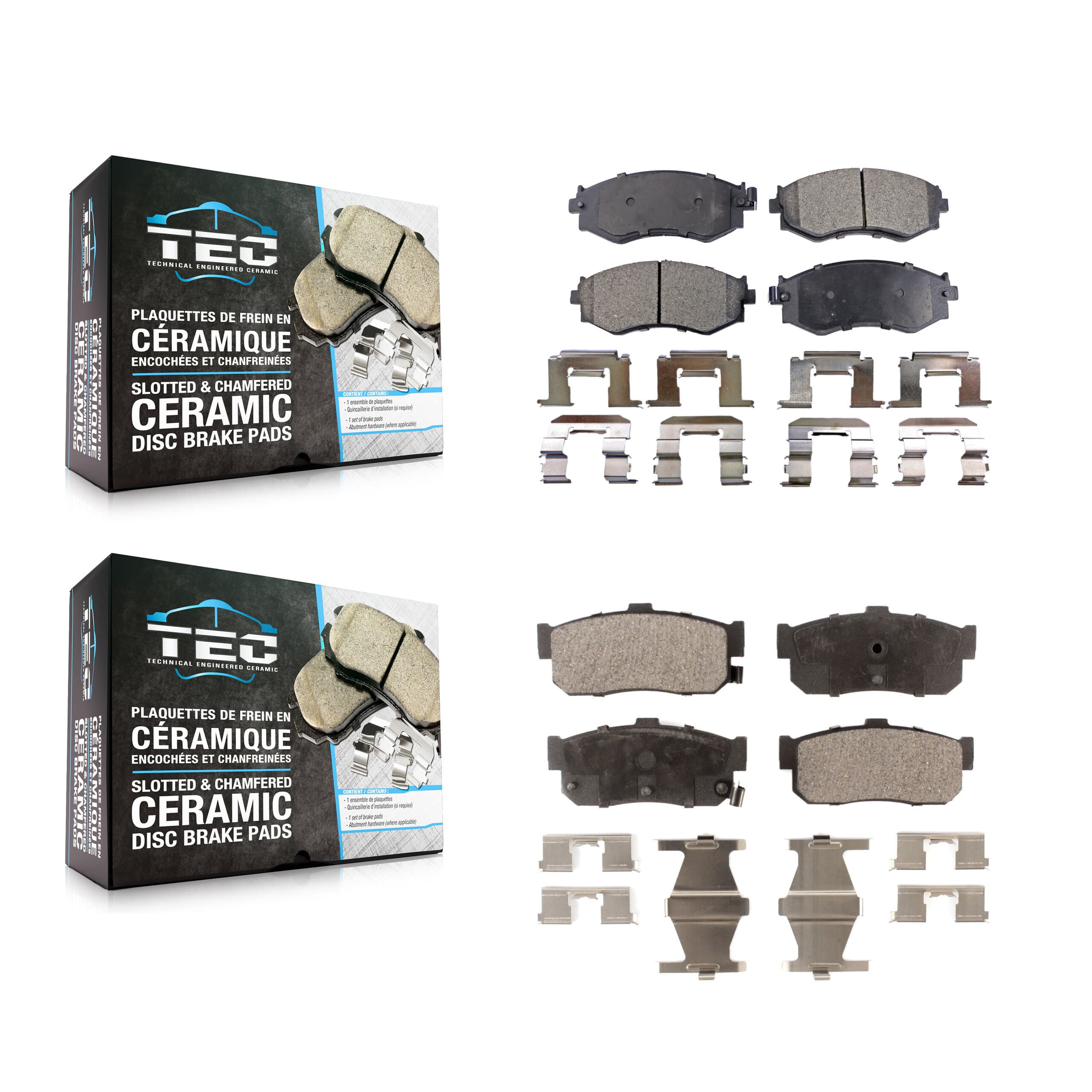 TEC - KTC-100326 - Front and Rear Disc Brake Pad Kits image 1