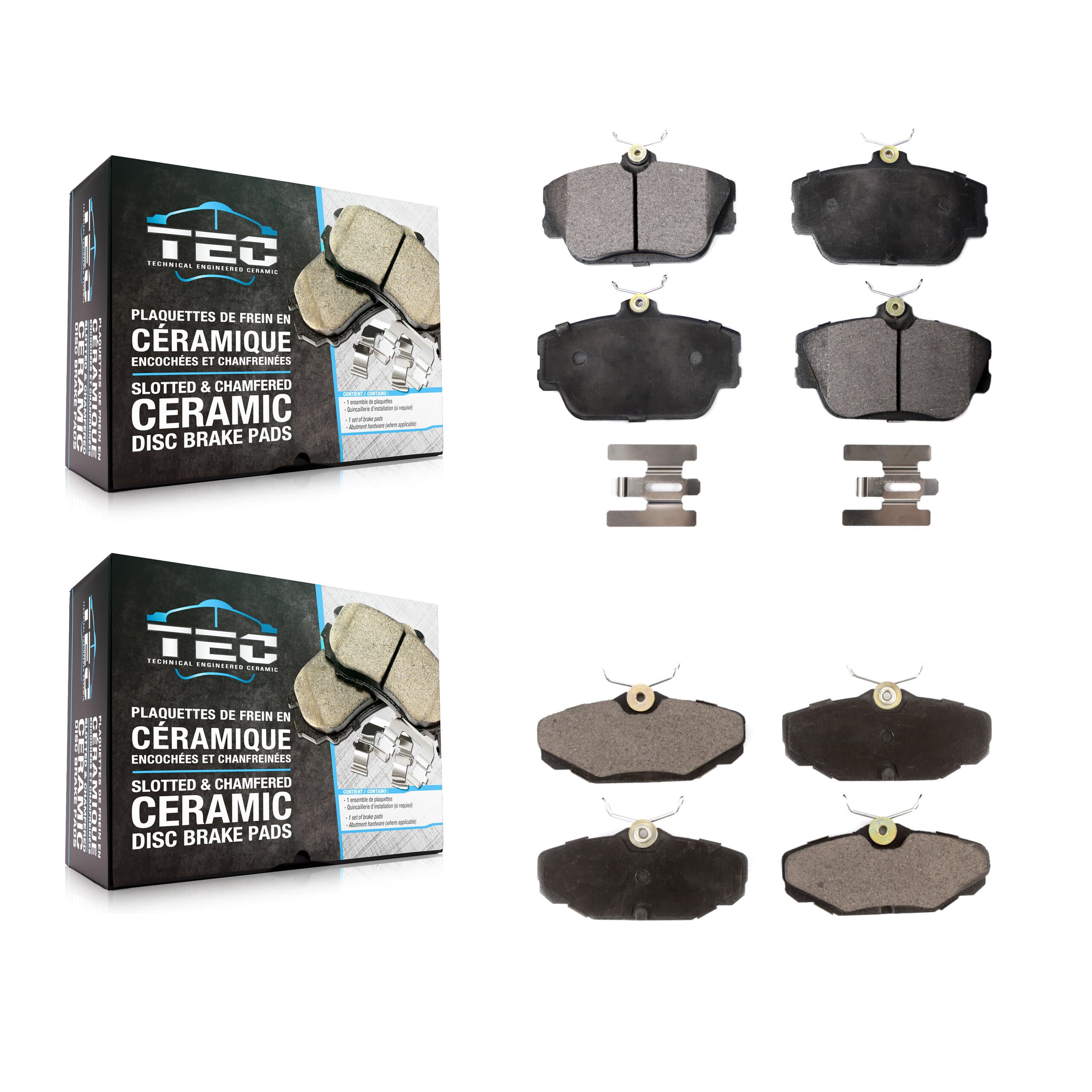 TEC - KTC-100344 - Front and Rear Disc Brake Pad Kits image 1