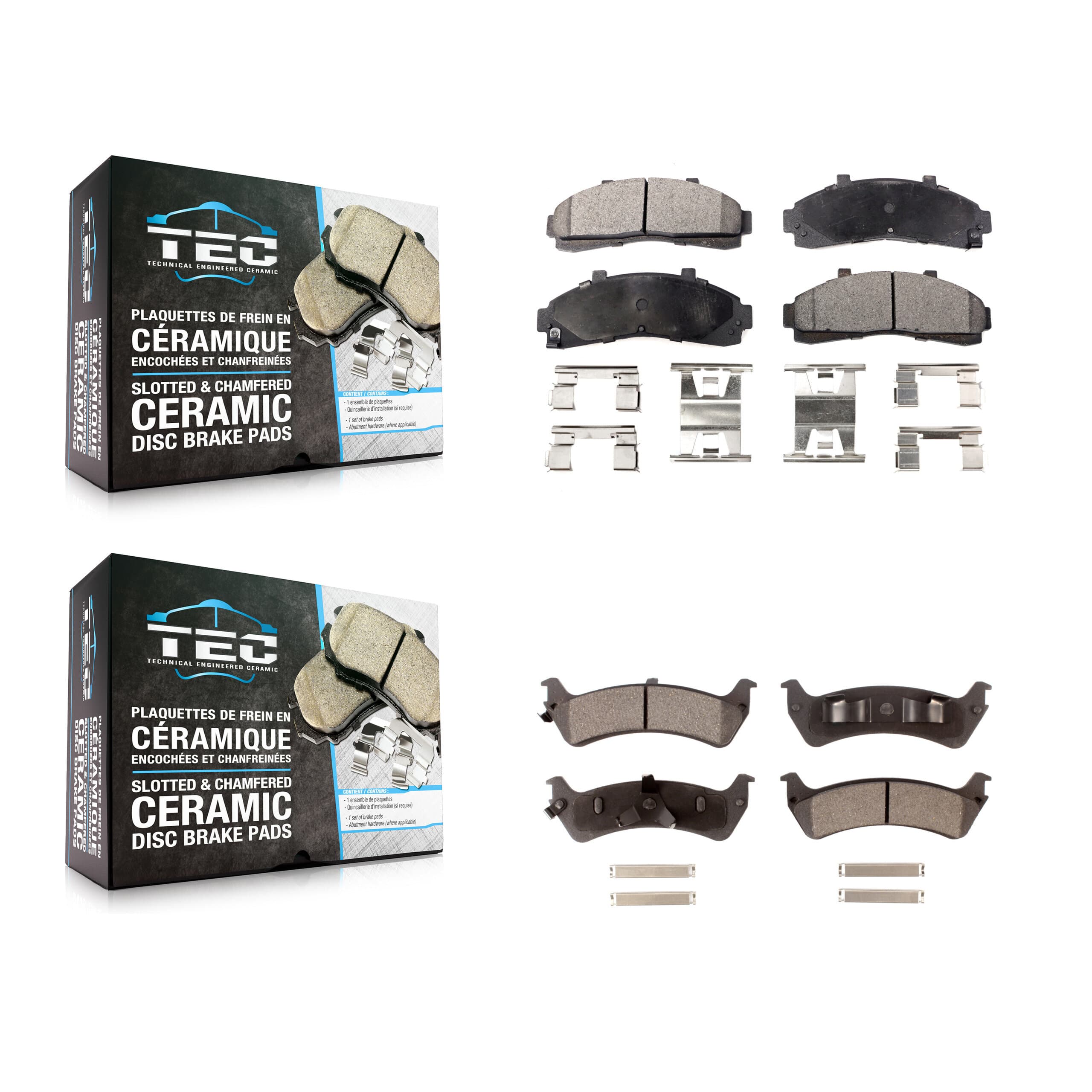 TEC - KTC-100352 - Front and Rear Disc Brake Pad Kits image 1