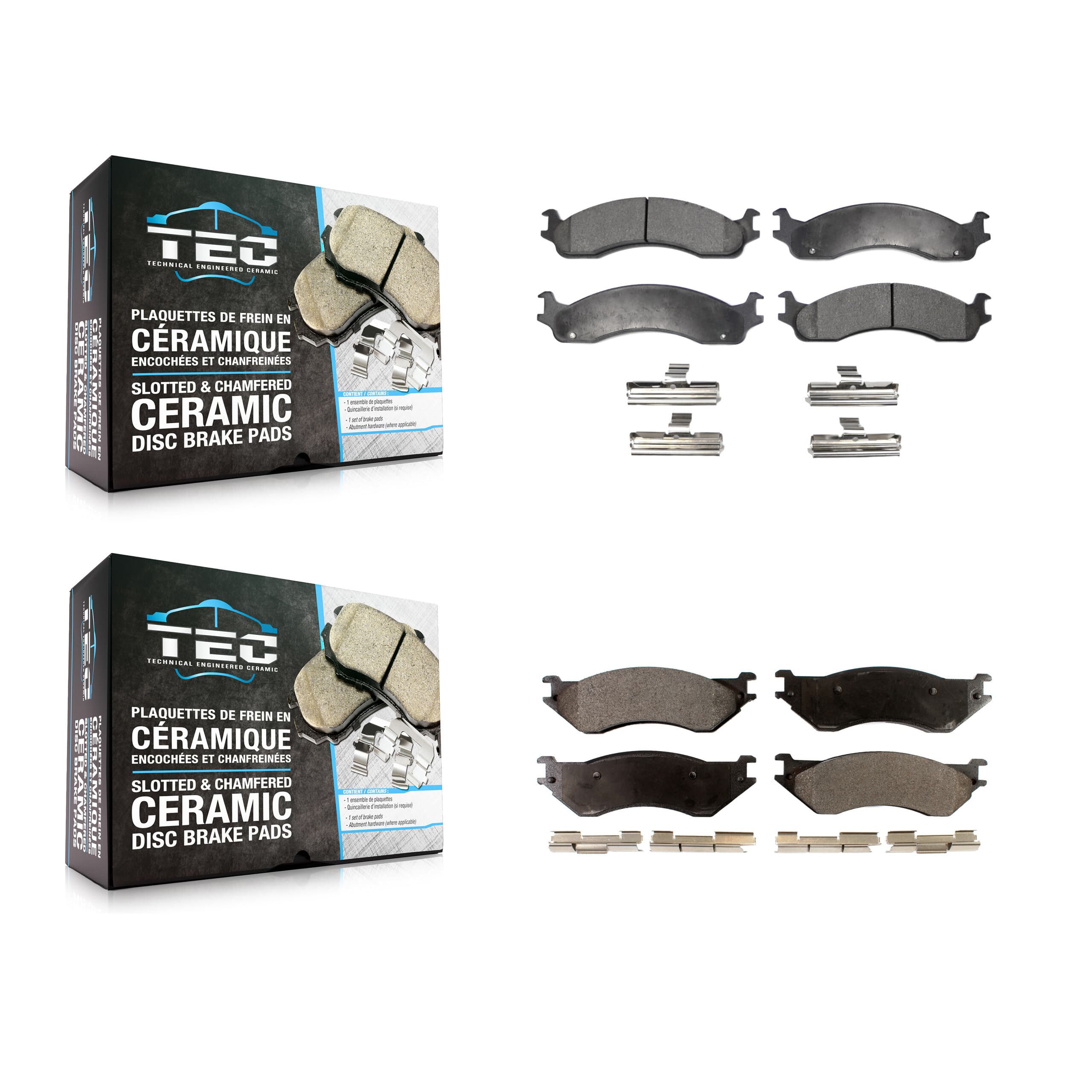 TEC - KTC-100356 - Front and Rear Disc Brake Pad Kits image 1