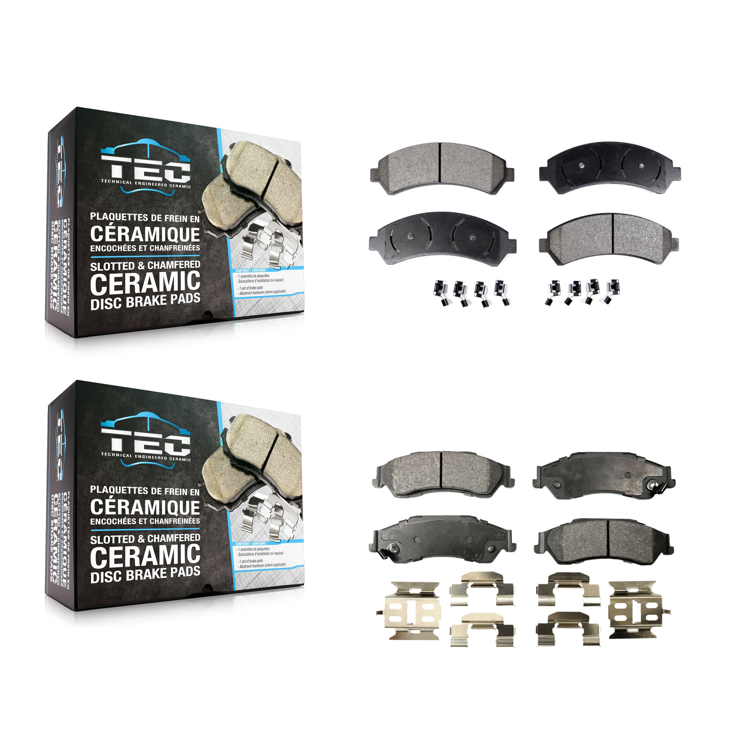 TEC - KTC-100378 - Front and Rear Disc Brake Pad Kits image 1