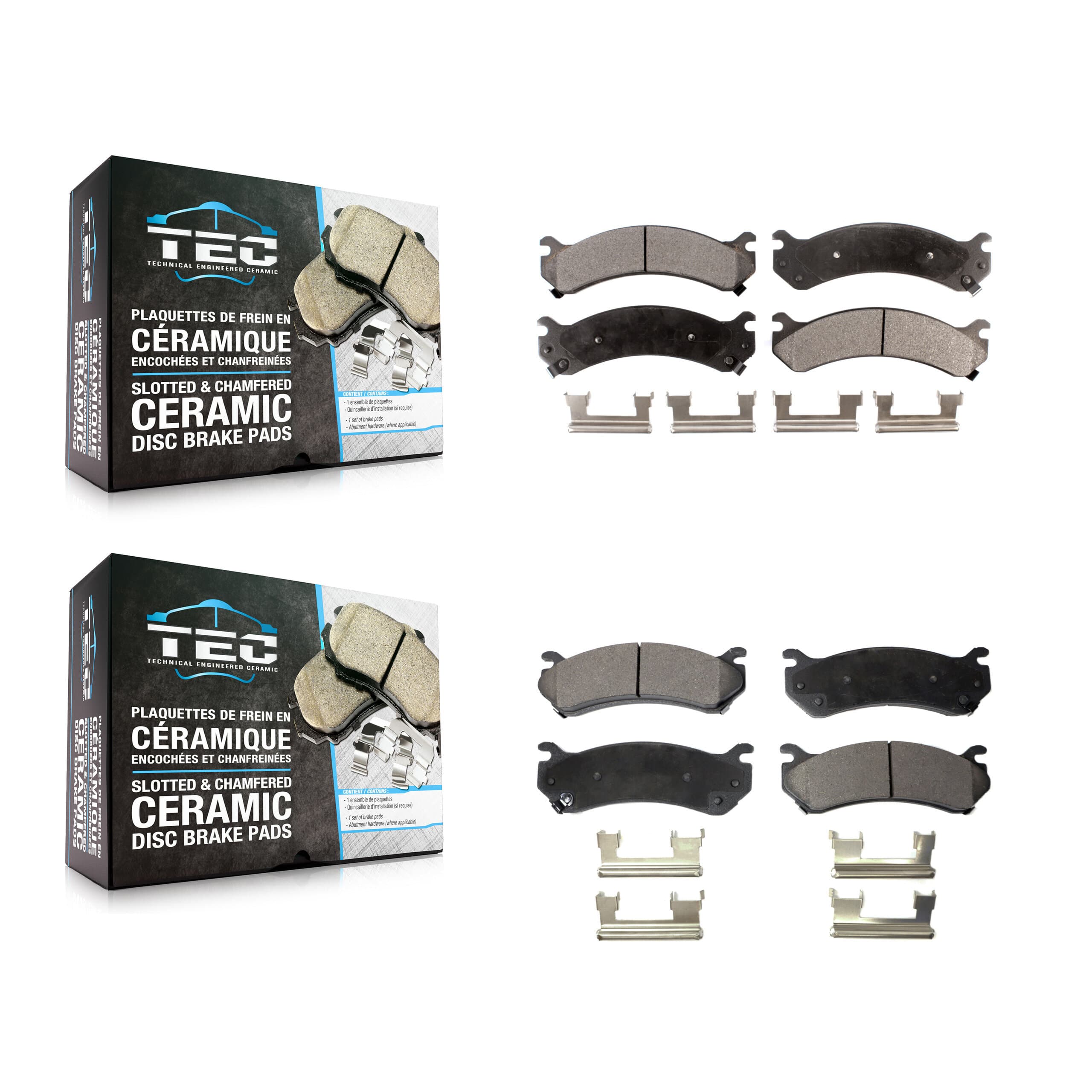 TEC - KTC-100388 - Front and Rear Disc Brake Pad Kits image 1