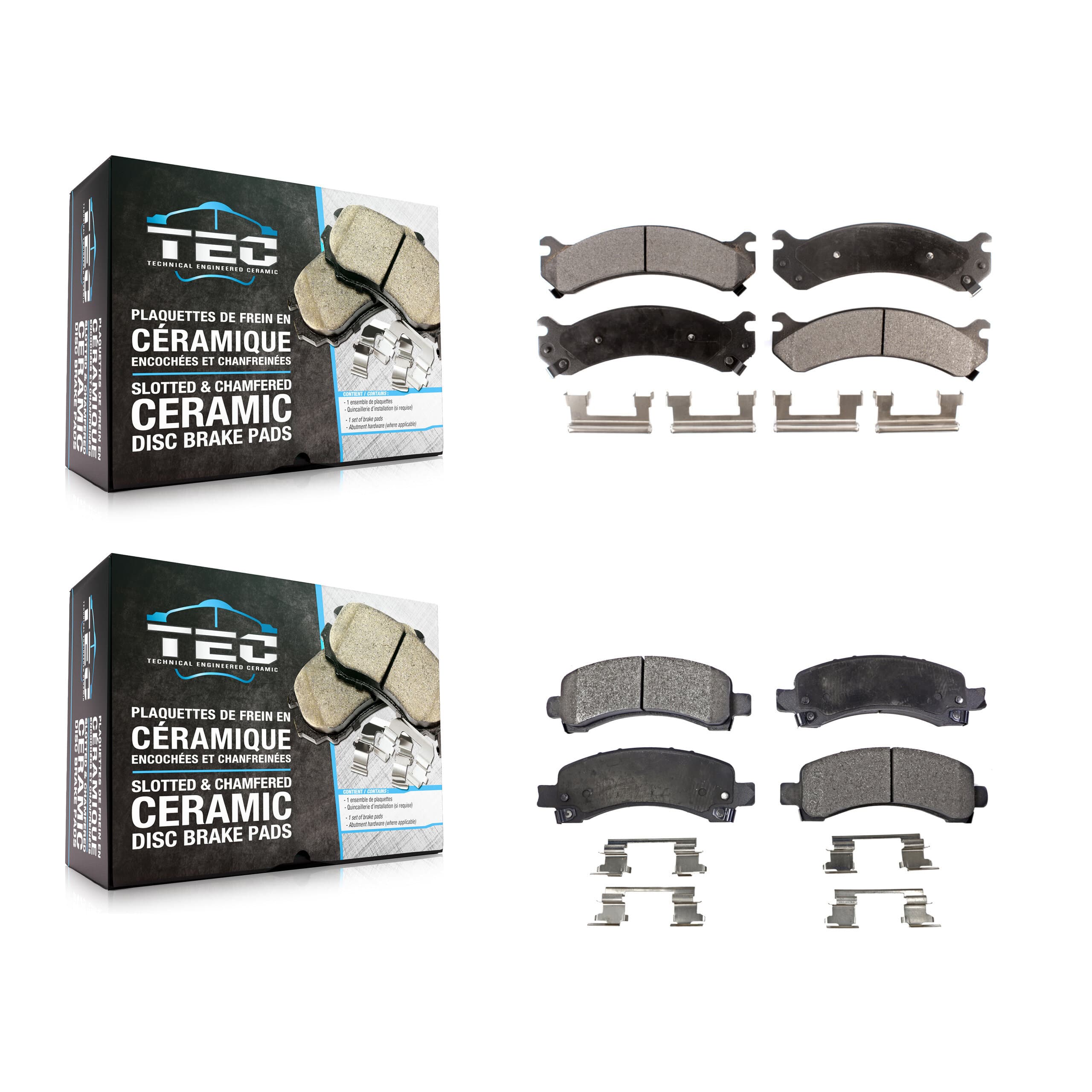 TEC - KTC-100390 - Front and Rear Disc Brake Pad Kits image 1