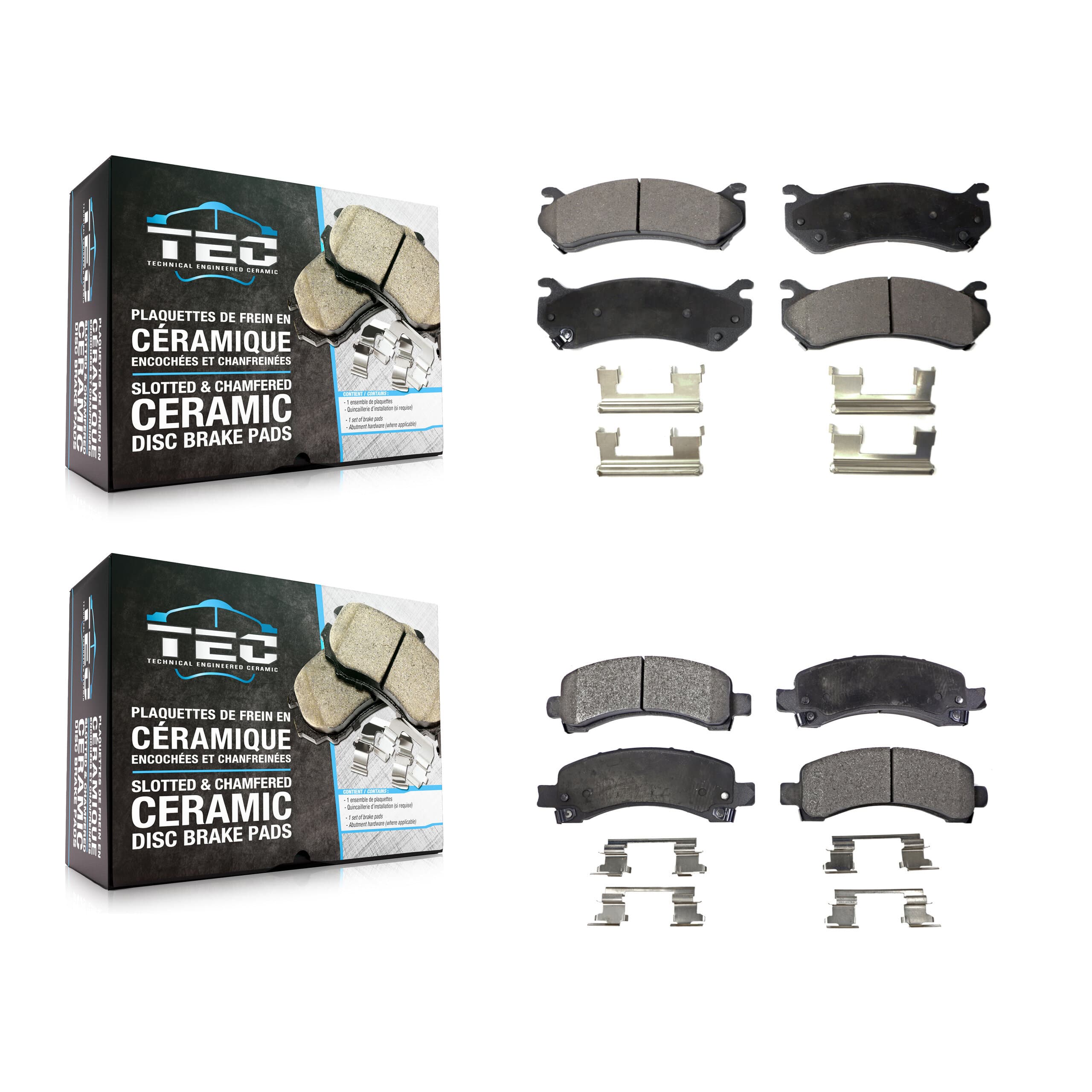 TEC - KTC-100394 - Front and Rear Disc Brake Pad Kits image 1