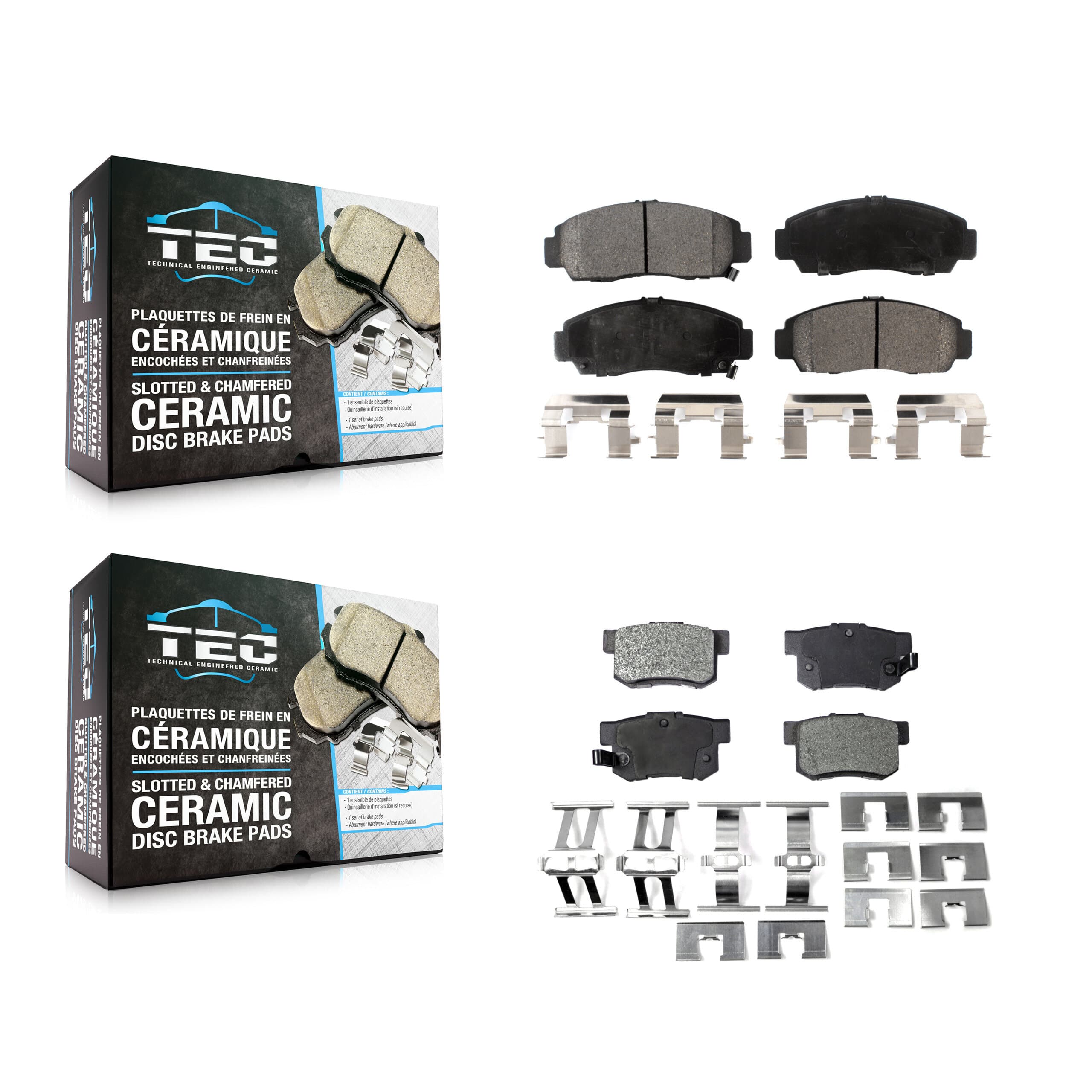 TEC - KTC-100397 - Front and Rear Disc Brake Pad Kits image 1