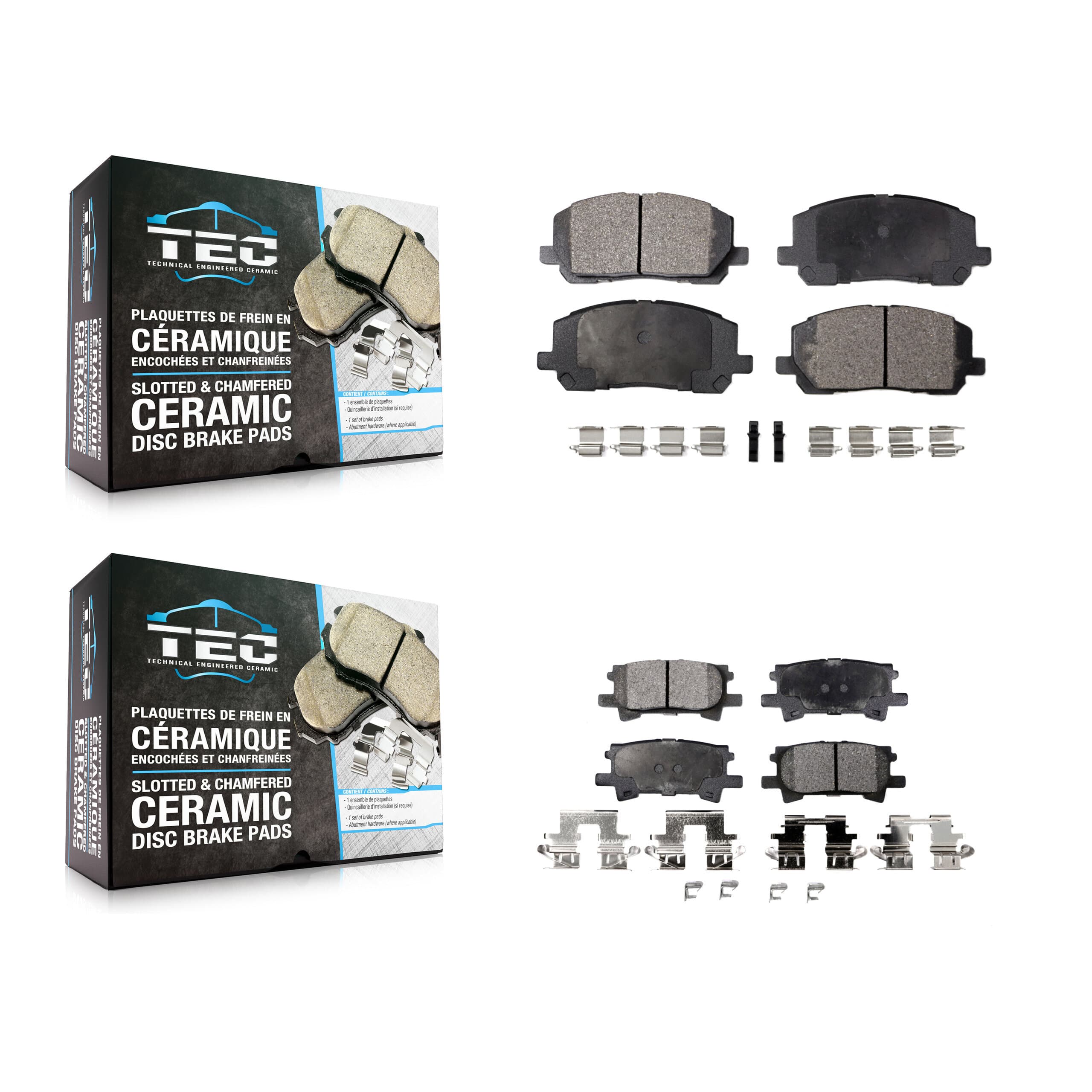 TEC - KTC-100451 - Front and Rear Disc Brake Pad Kits image 1