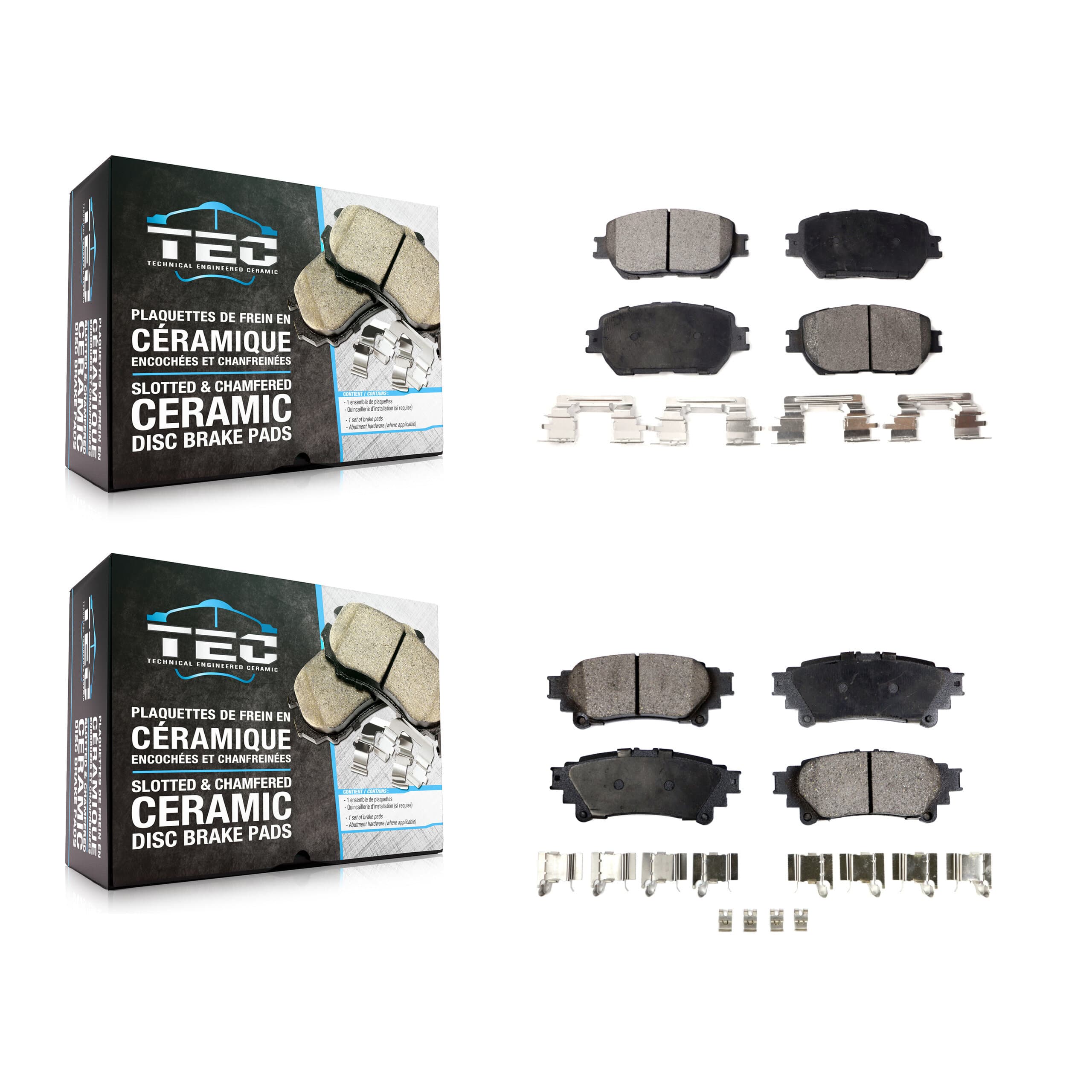 TEC - KTC-100461 - Front and Rear Disc Brake Pad Kits image 1