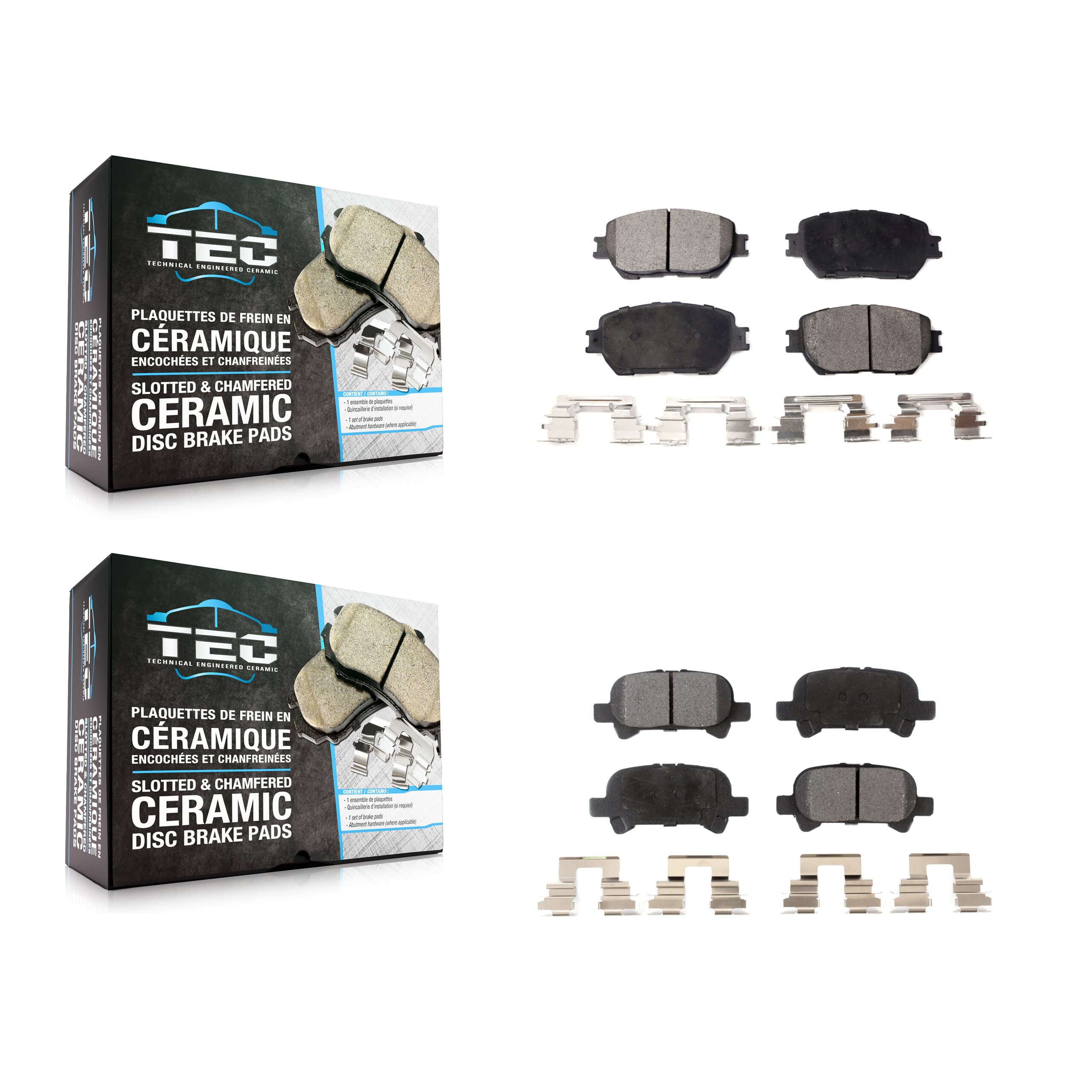 TEC - KTC-100462 - Front and Rear Disc Brake Pad Kits image 1