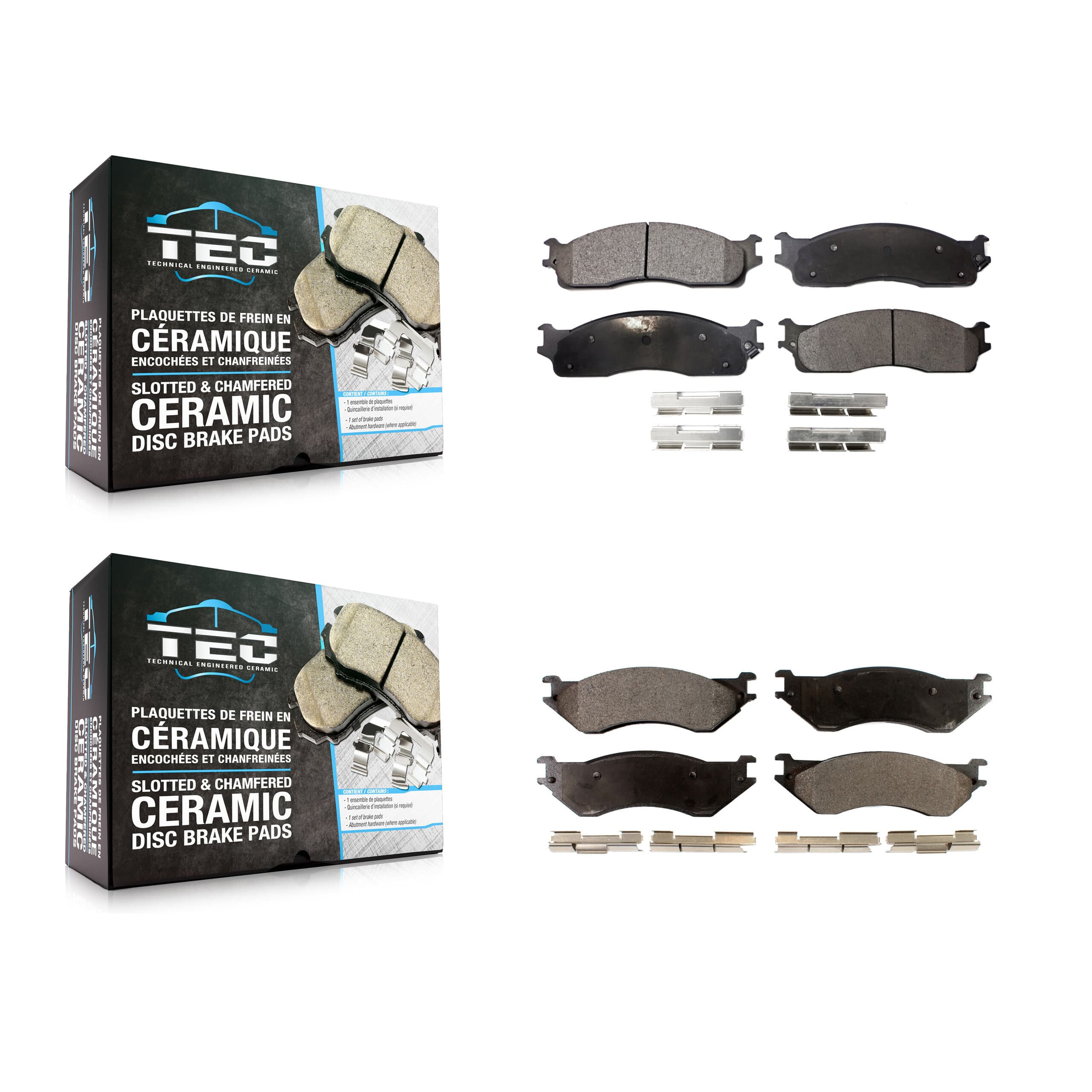 TEC - KTC-100501 - Front and Rear Disc Brake Pad Kits image 1