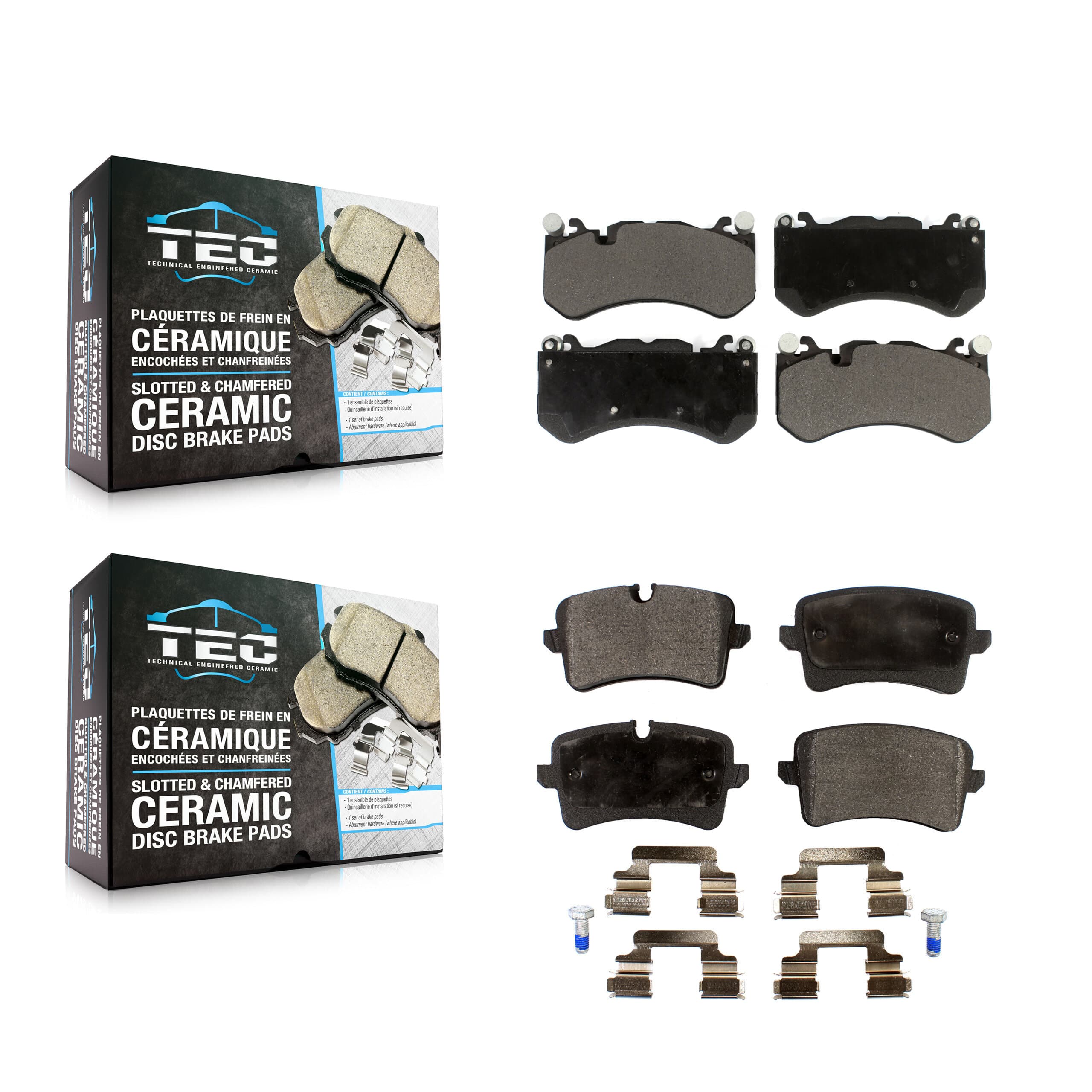 TEC - KTC-100512 - Front and Rear Disc Brake Pad Kits image 1