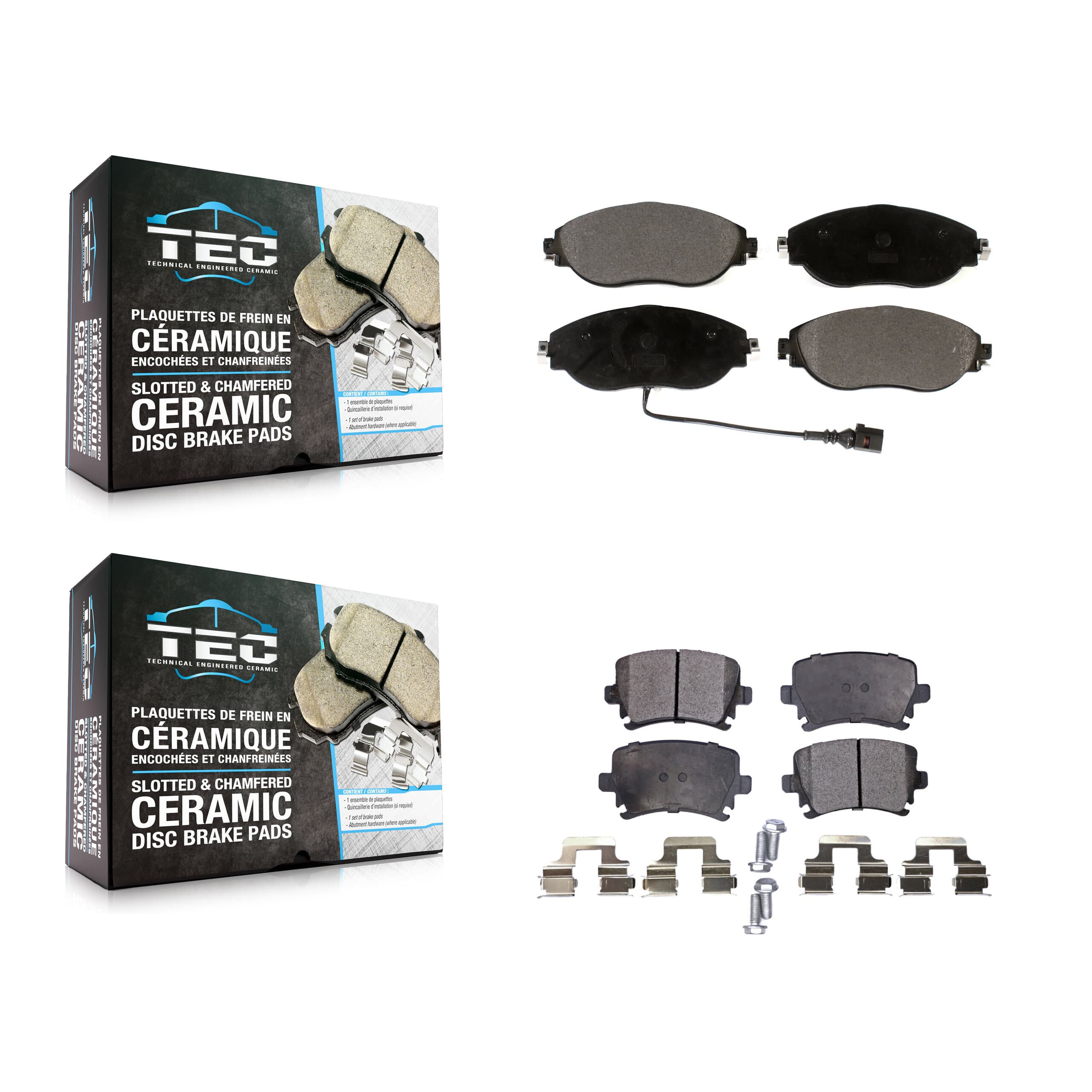 TEC - KTC-100519 - Front and Rear Disc Brake Pad Kits image 1