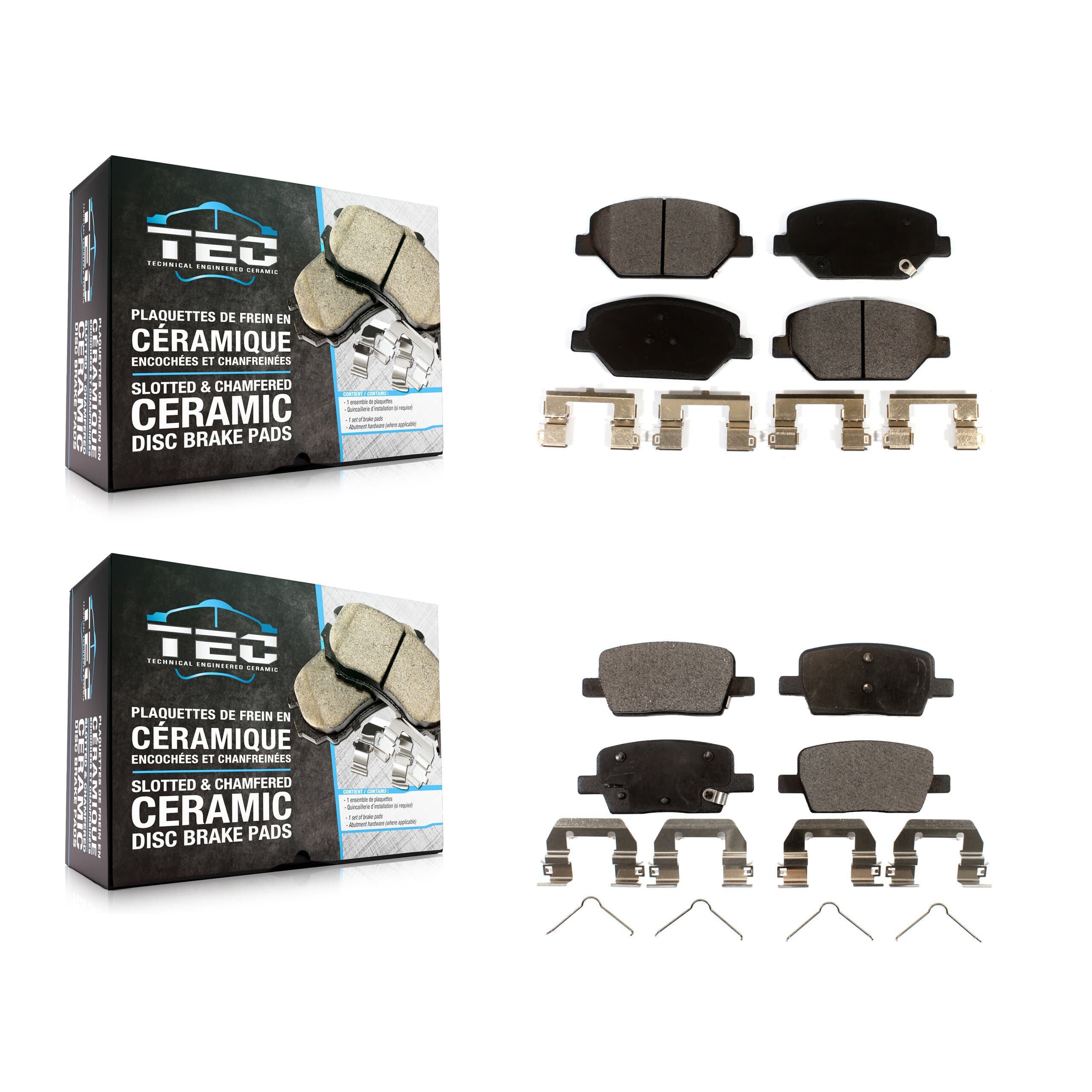 TEC - KTC-100540 - Front and Rear Disc Brake Pad Kits image 1