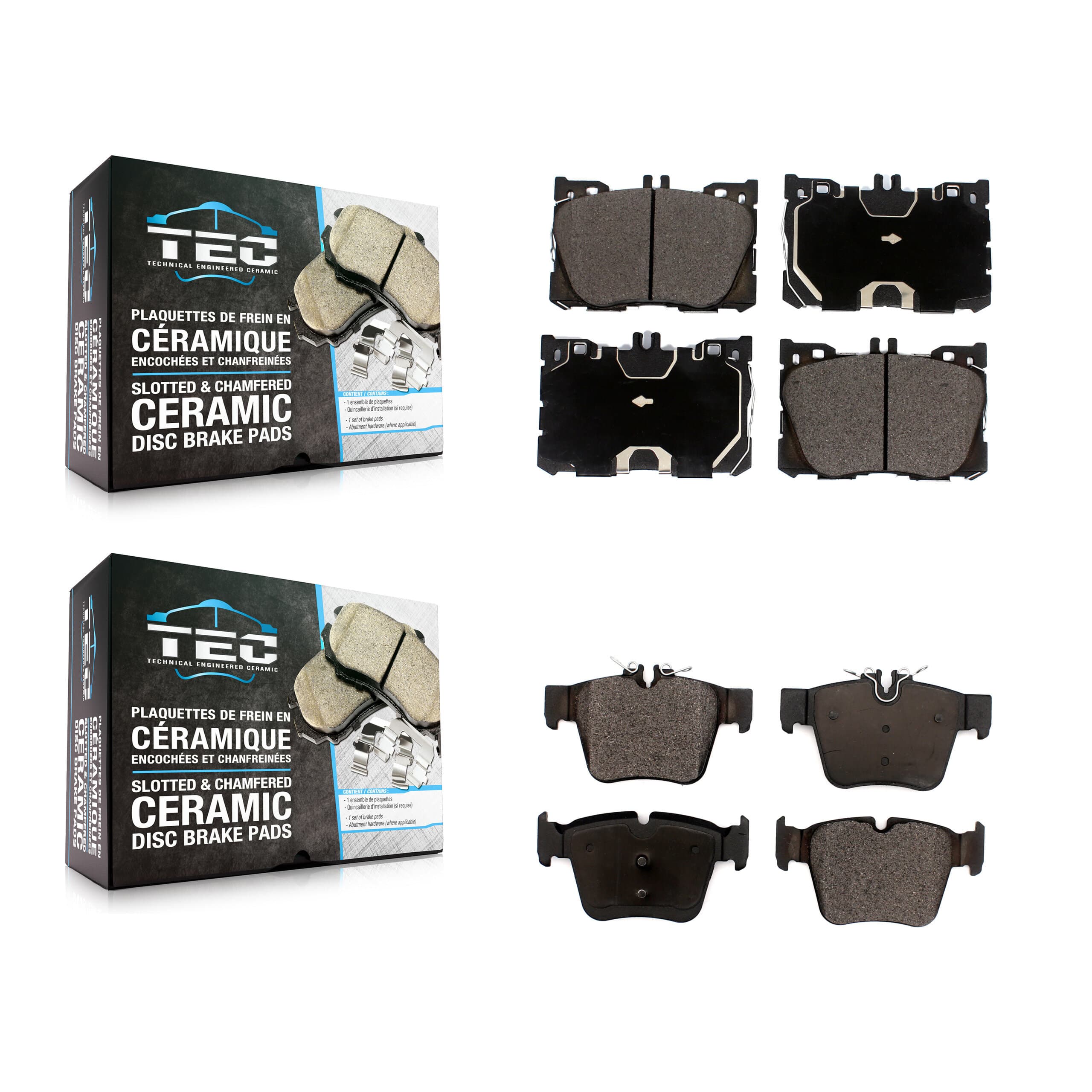 TEC - KTC-100558 - Front and Rear Disc Brake Pad Kits image 1