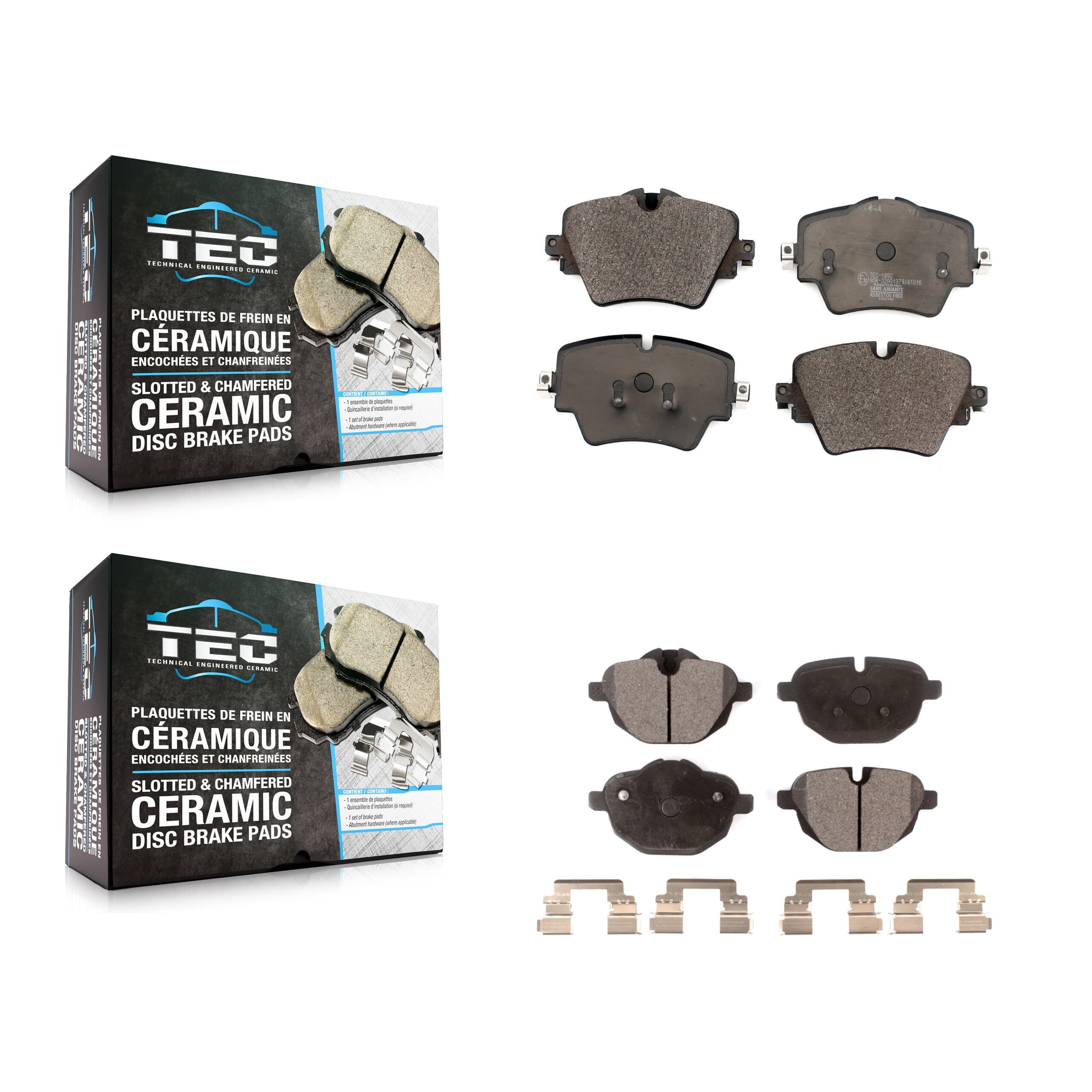 TEC - KTC-100559 - Front and Rear Disc Brake Pad Kits image 1