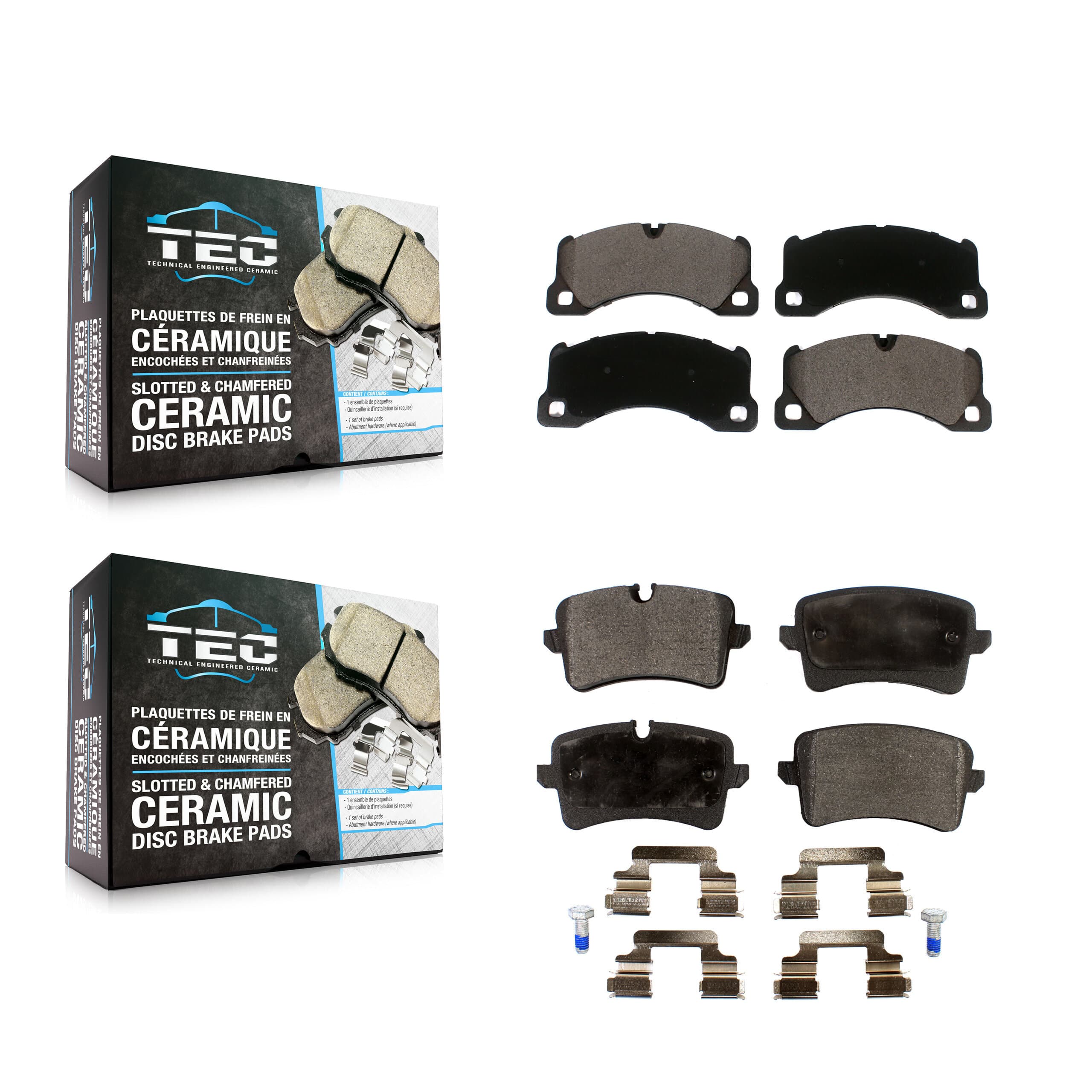 TEC - KTC-100564 - Front and Rear Disc Brake Pad Kits image 1
