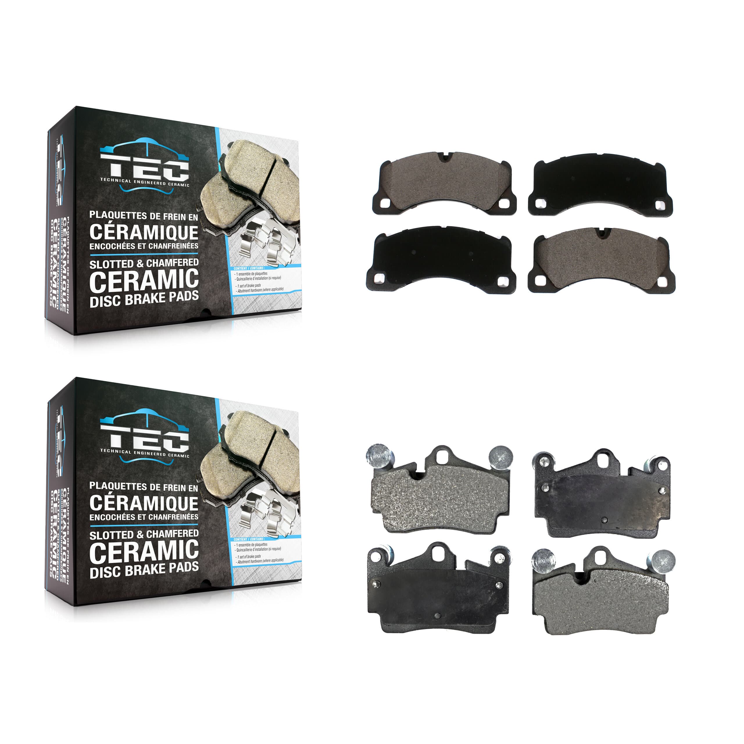 TEC - KTC-100565 - Front and Rear Disc Brake Pad Kits image 1