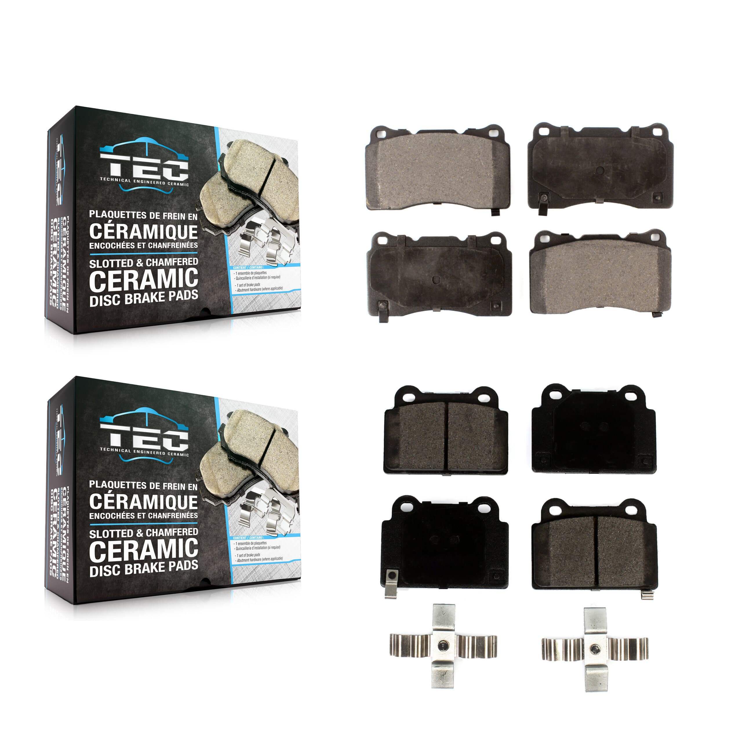 TEC - KTC-100572 - Front and Rear Disc Brake Pad Kits image 1