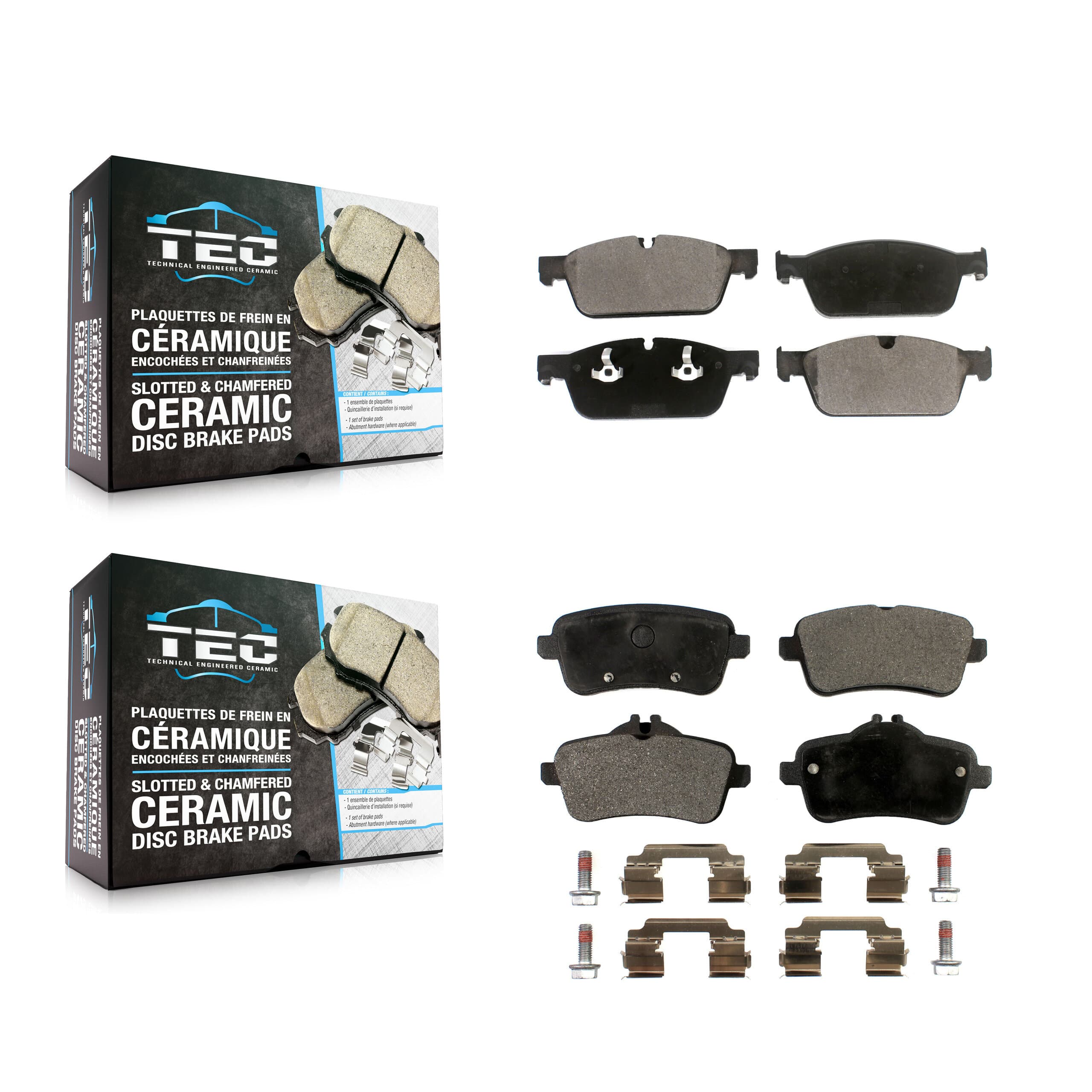 TEC - KTC-100581 - Front and Rear Disc Brake Pad Kits image 1