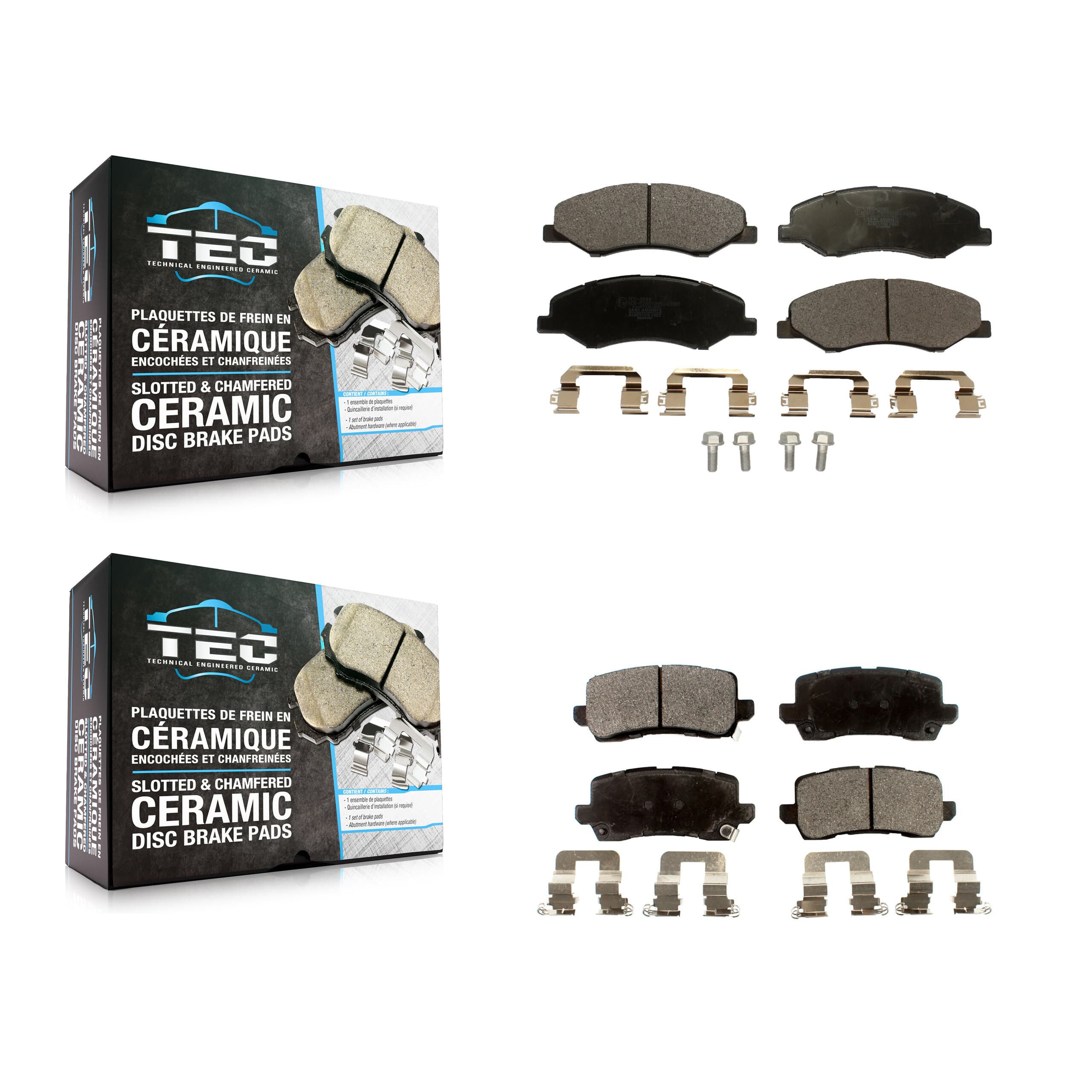 TEC - KTC-100601 - Front and Rear Disc Brake Pad Kits image 1