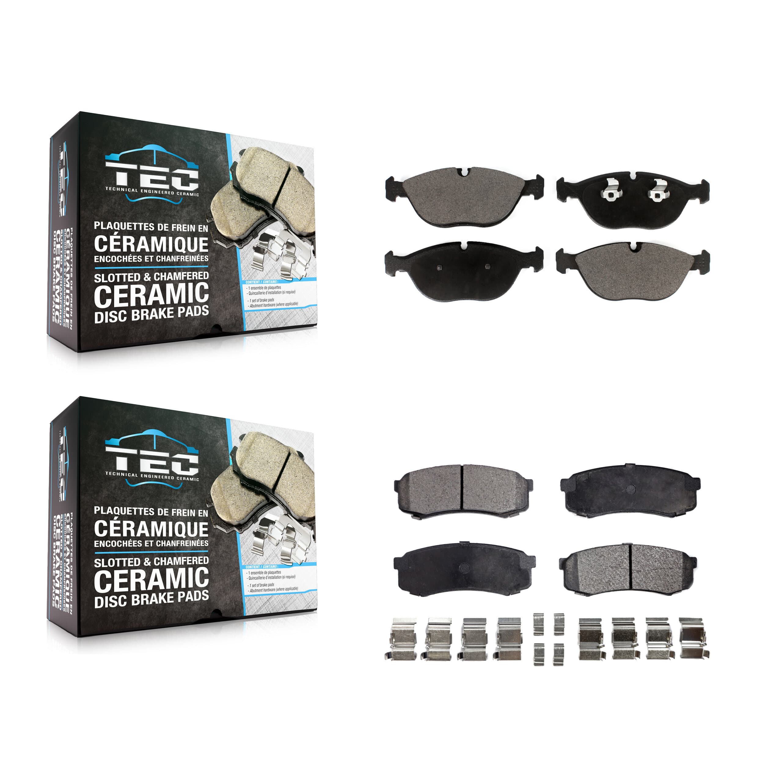 TEC - KTC-100614 - Front and Rear Disc Brake Pad Kits image 1