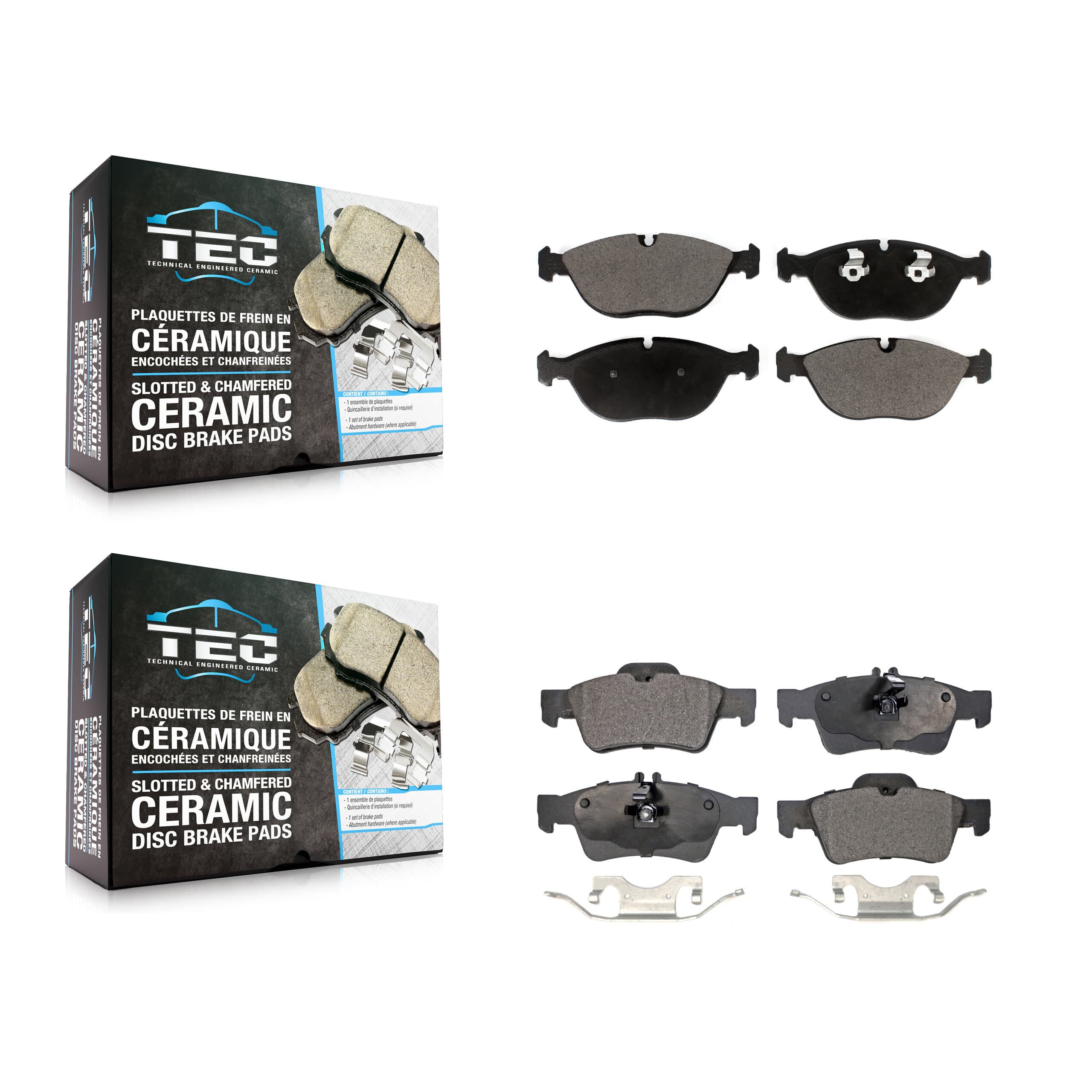 TEC - KTC-100616 - Front and Rear Disc Brake Pad Kits image 1