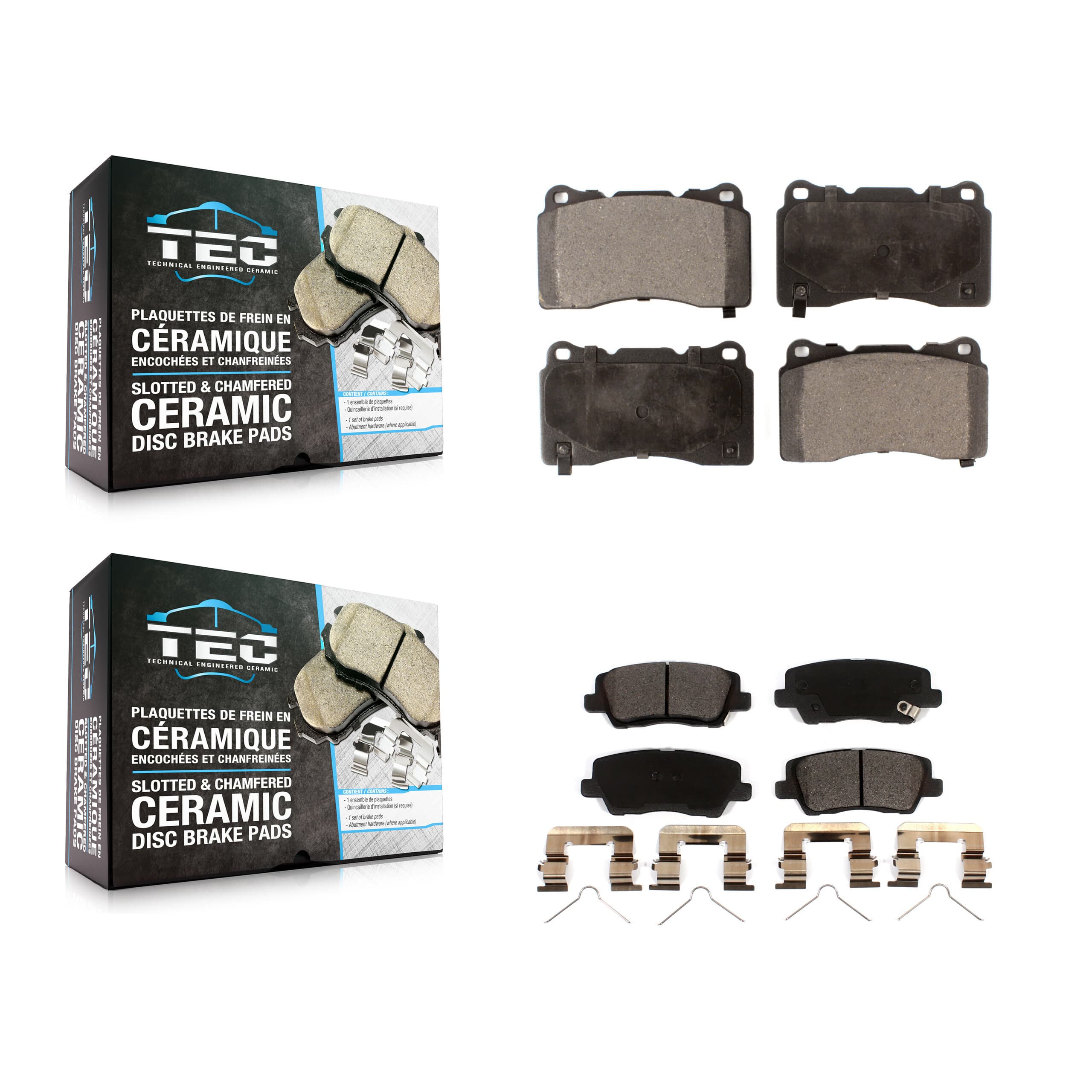 TEC - KTC-100637 - Front and Rear Disc Brake Pad Kits image 1