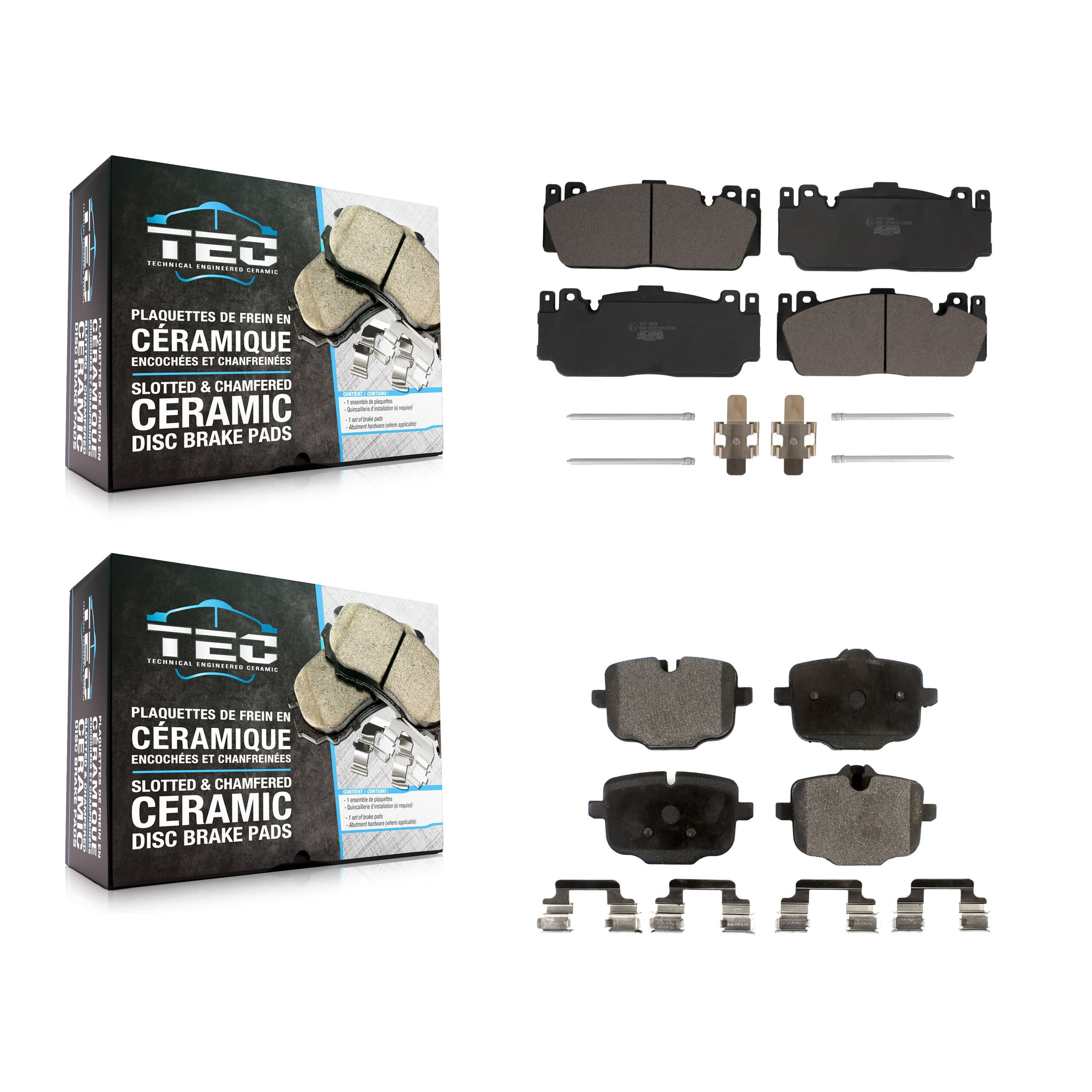 TEC - KTC-100697 - Front and Rear Disc Brake Pad Kits image 1