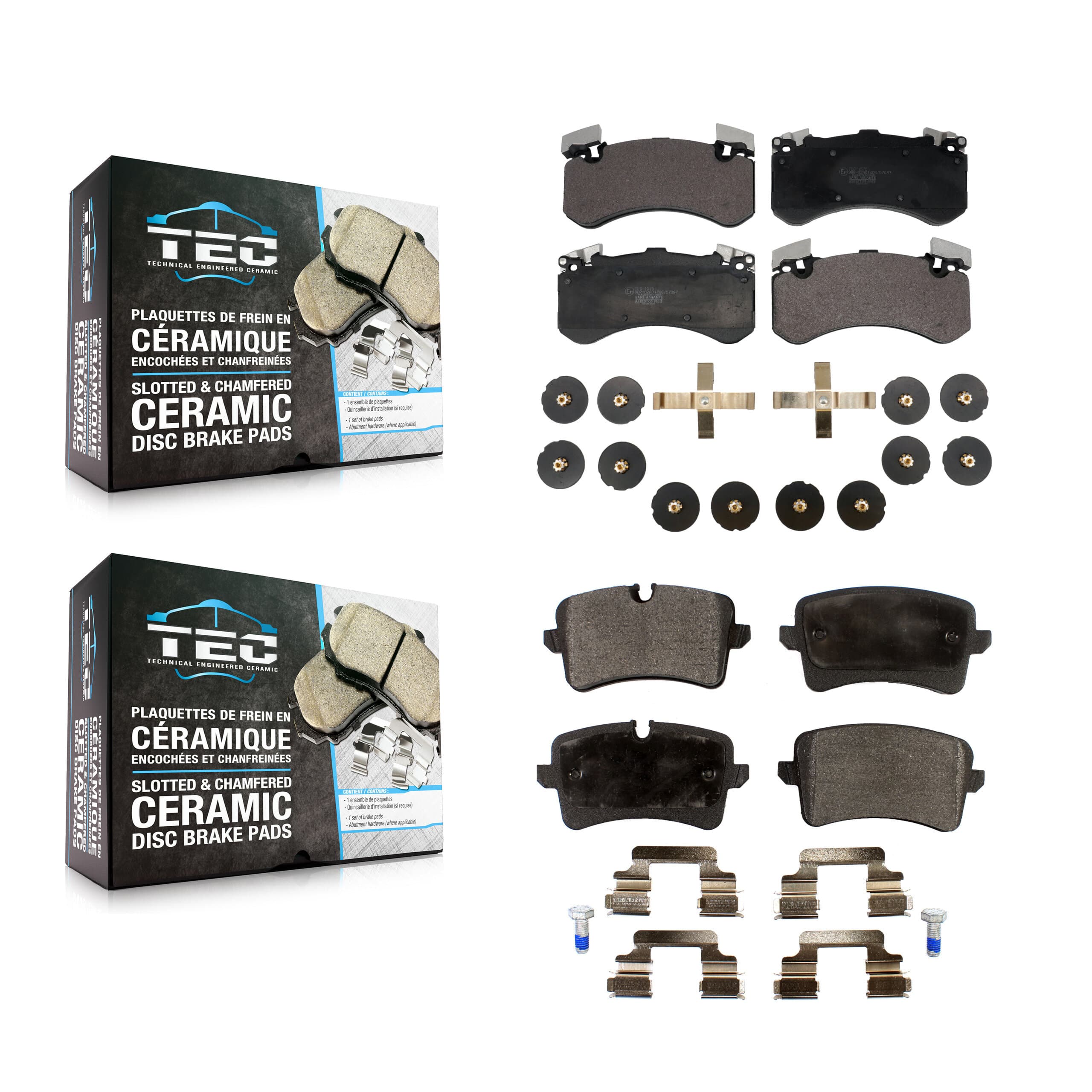 TEC - KTC-100780 - Front and Rear Disc Brake Pad Kits image 1