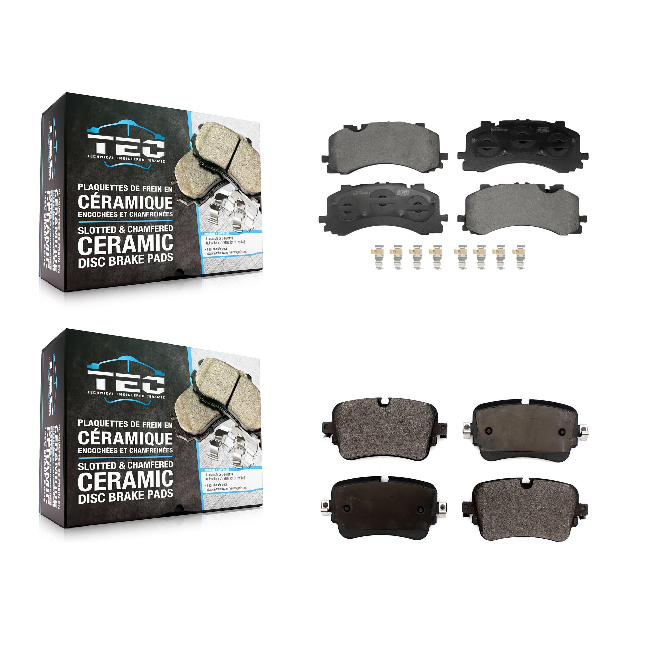 TEC - KTC-100848 - Front and Rear Disc Brake Pad Kits image 1