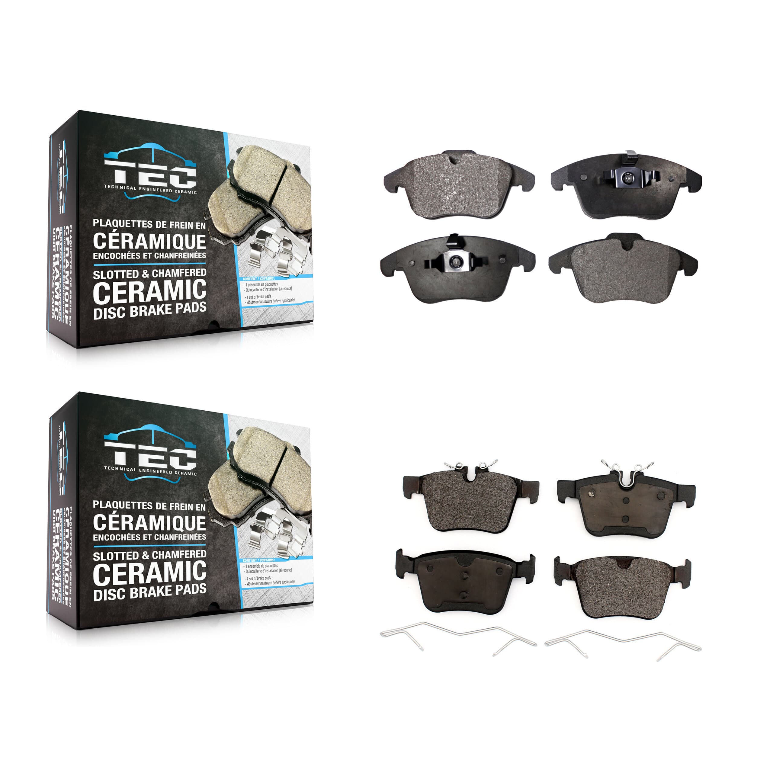 TEC - KTC-100919 - Front and Rear Disc Brake Pad Kits image 1