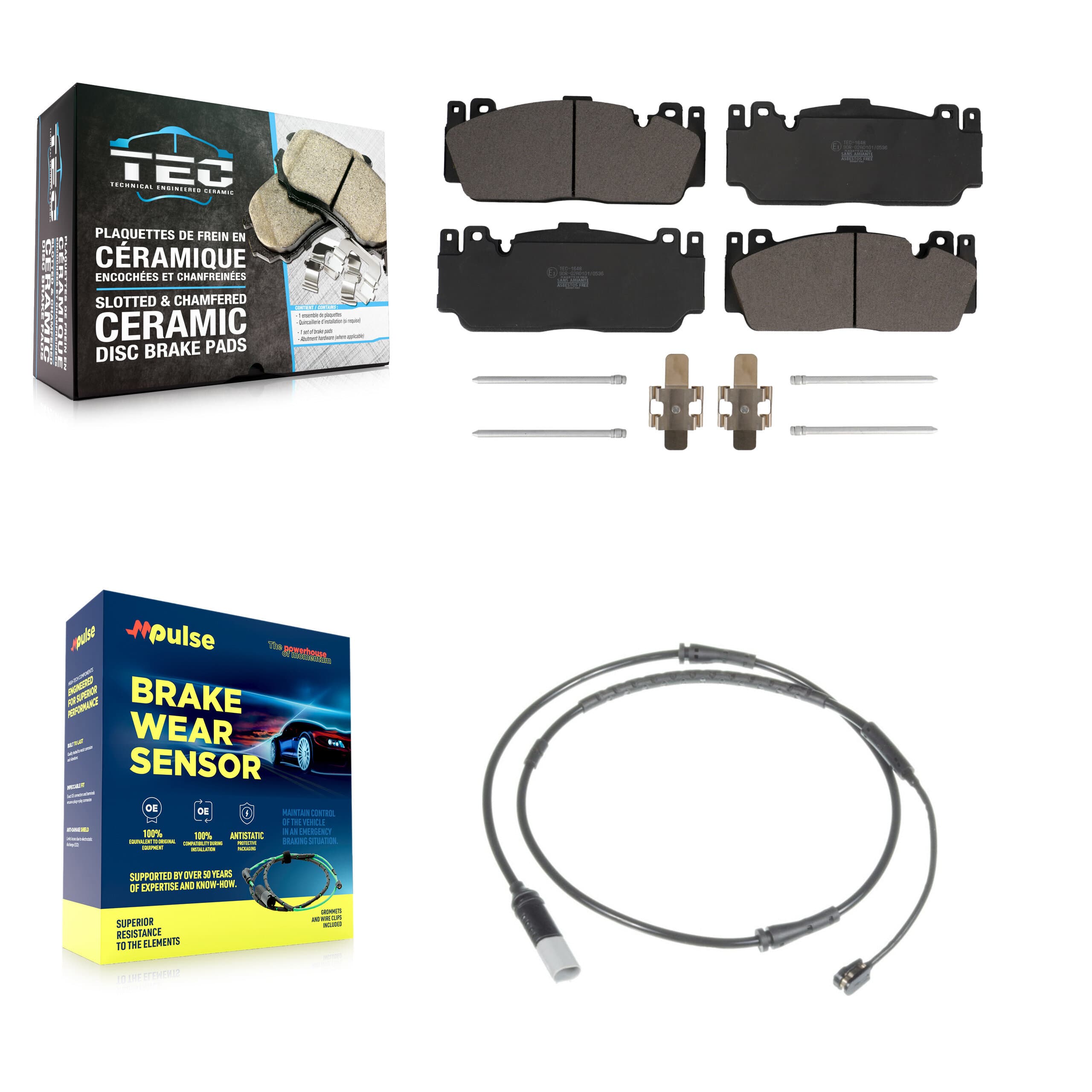 TEC - KTW-100004 - Front Disc Brake Pad Kits image 1